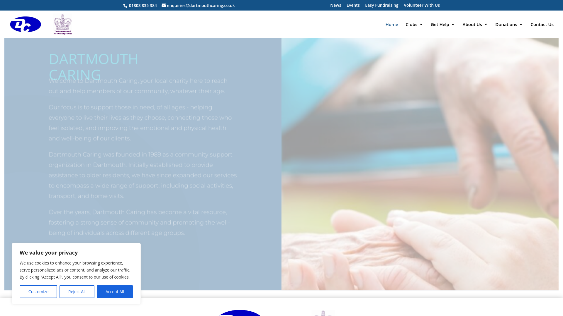 Website screenshot