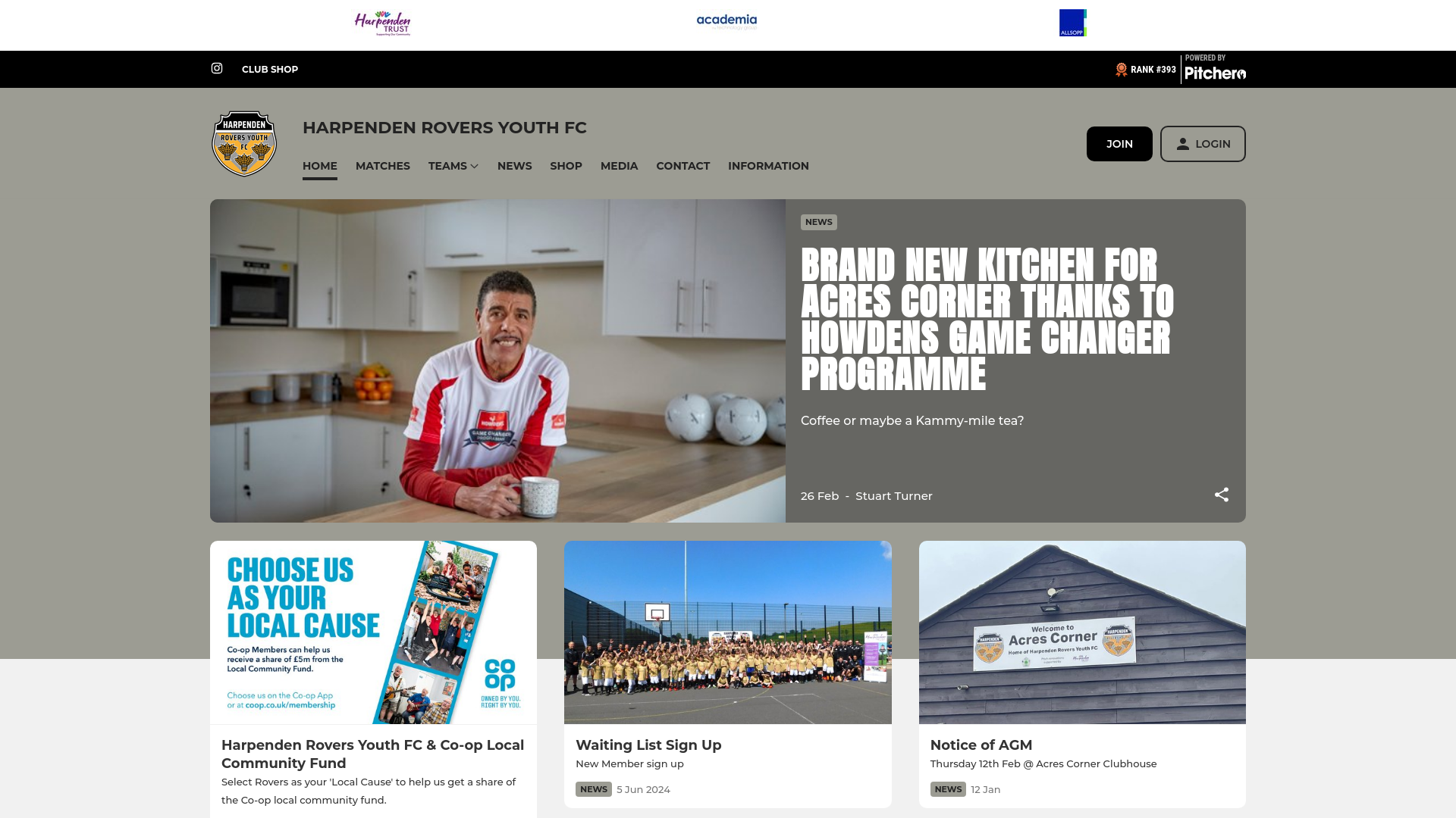 Website screenshot