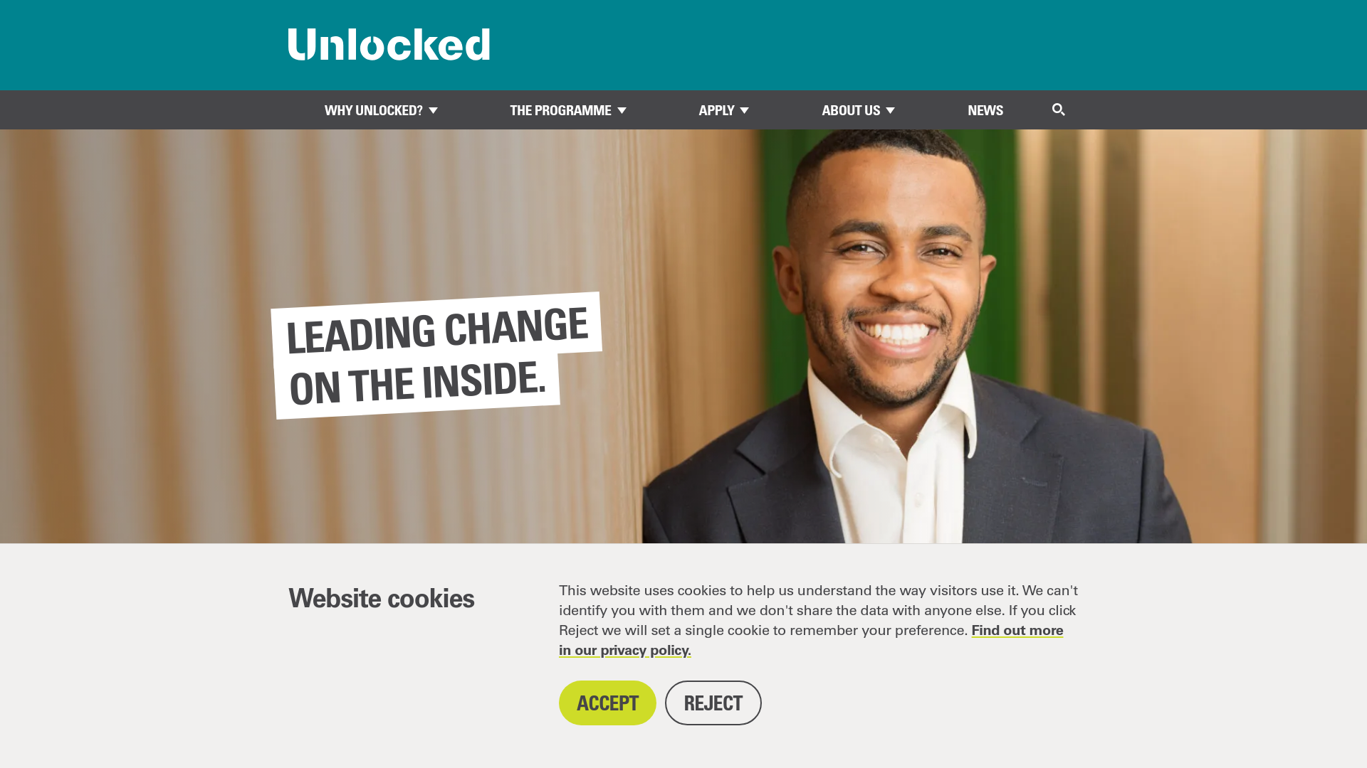 Website screenshot