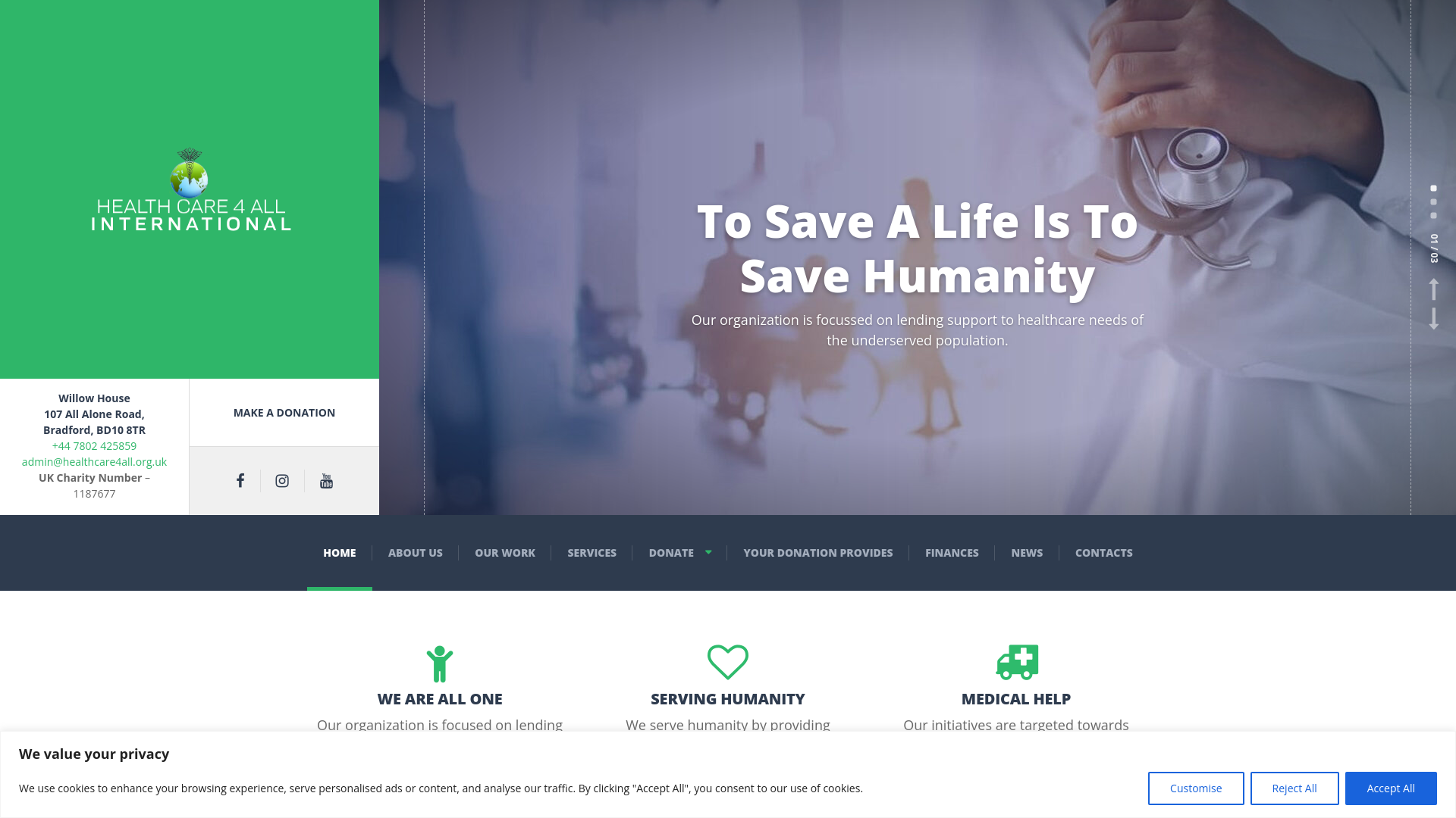 Website screenshot