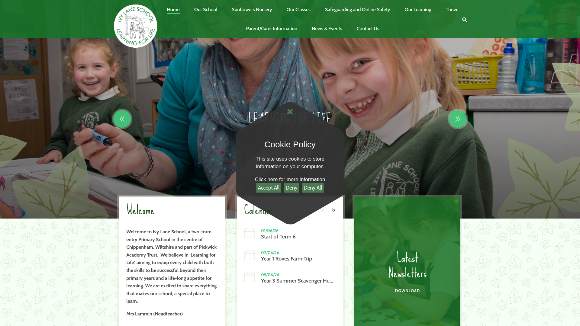 Website screenshot