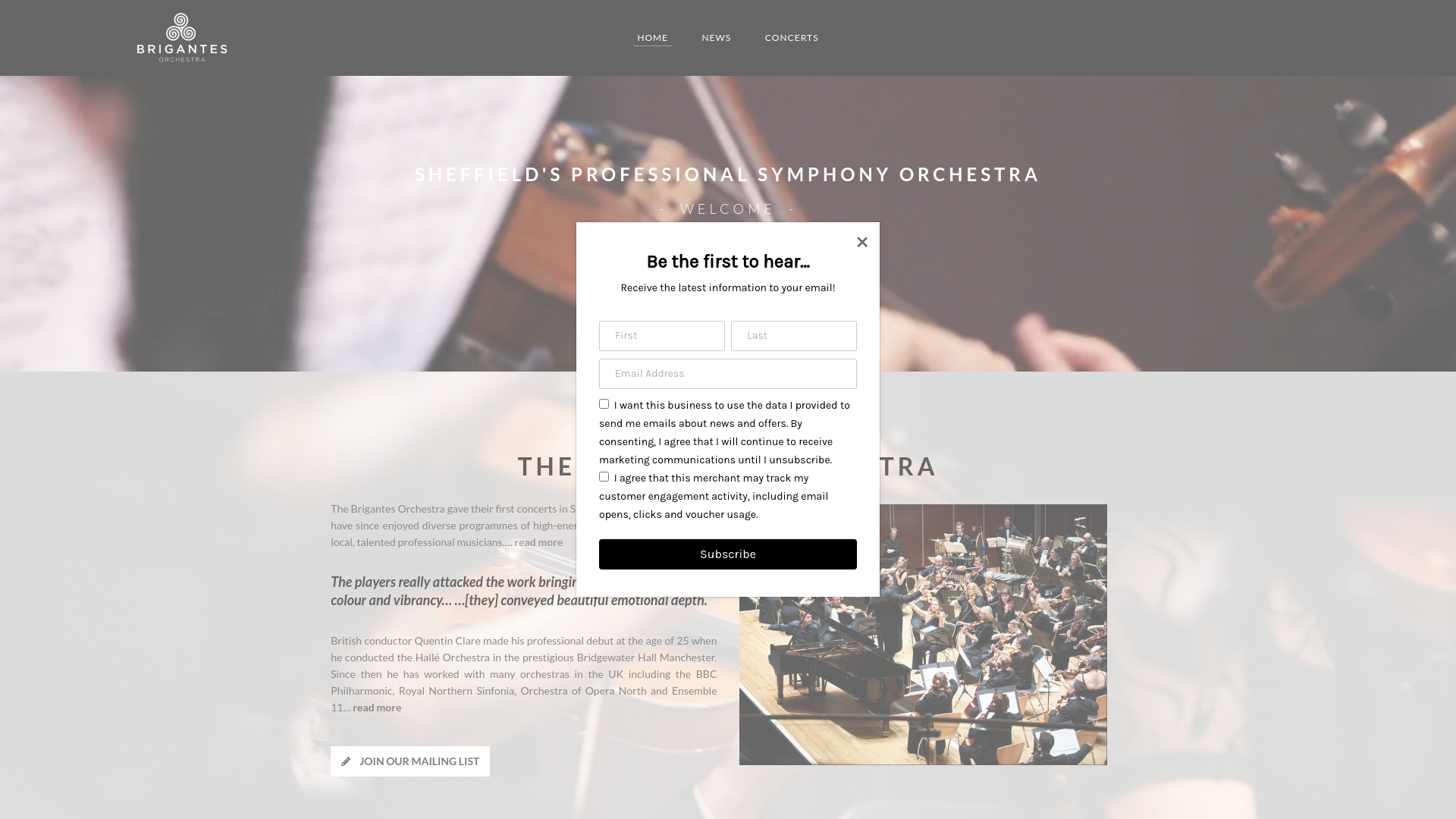 Website screenshot