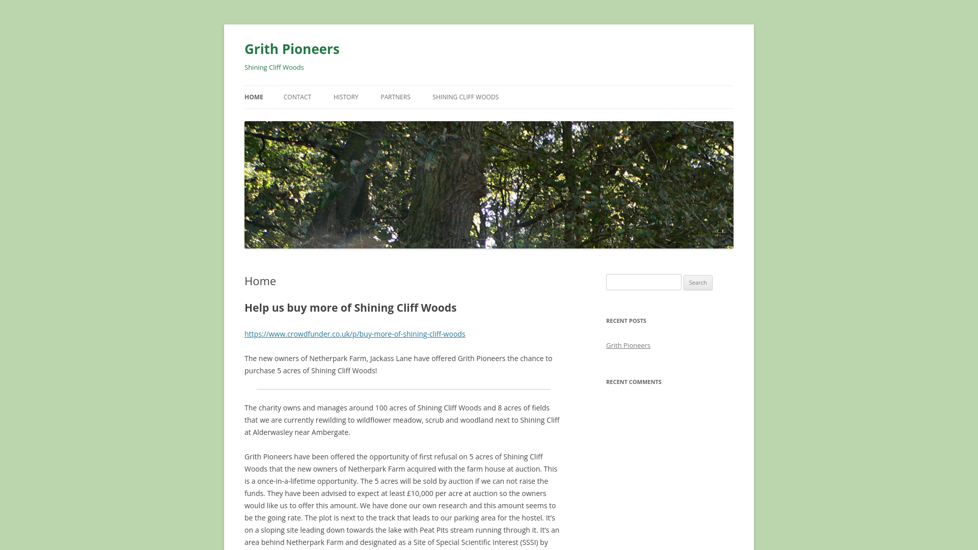 Website screenshot