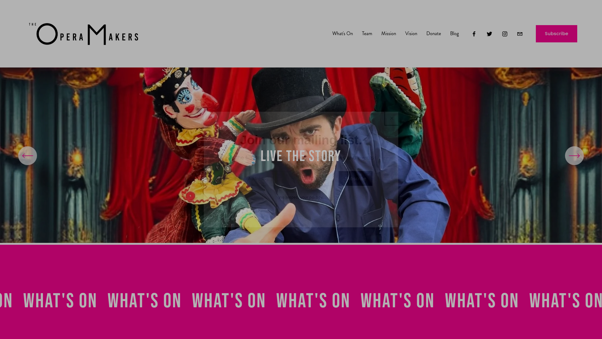 Website screenshot