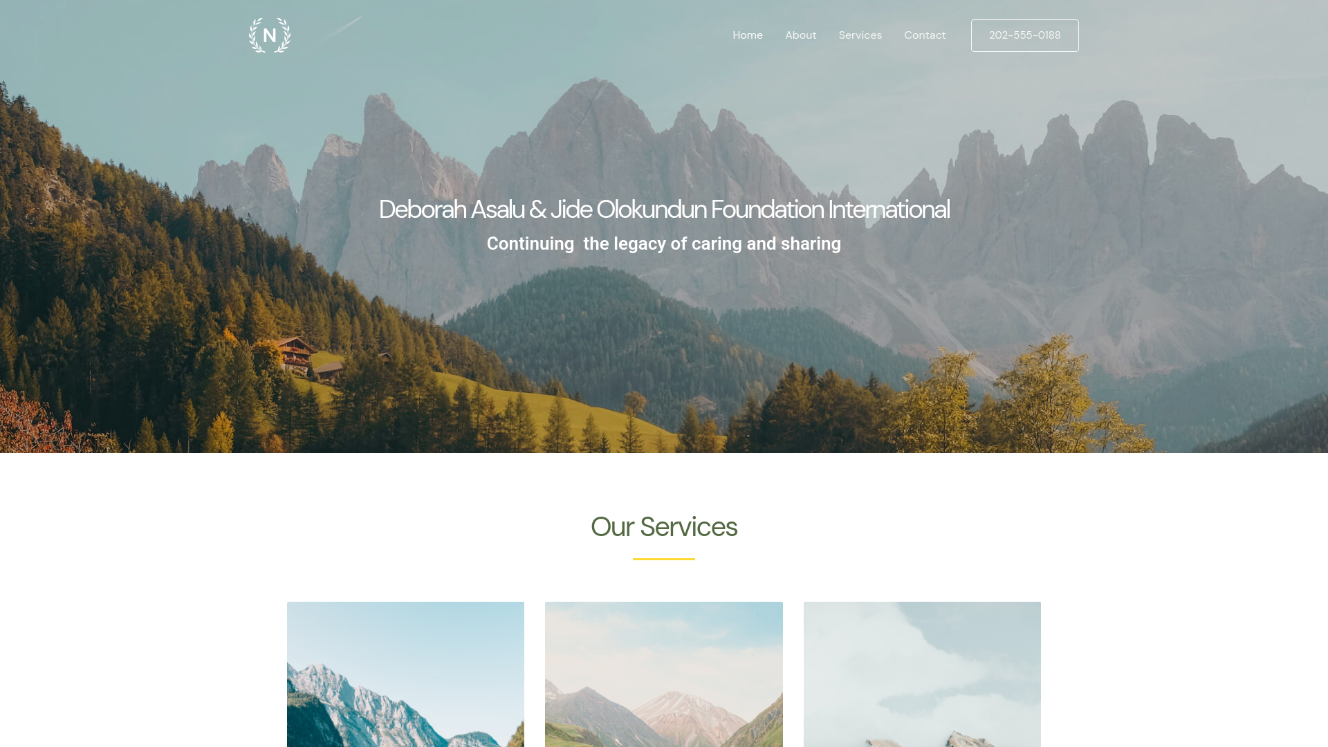 Website screenshot