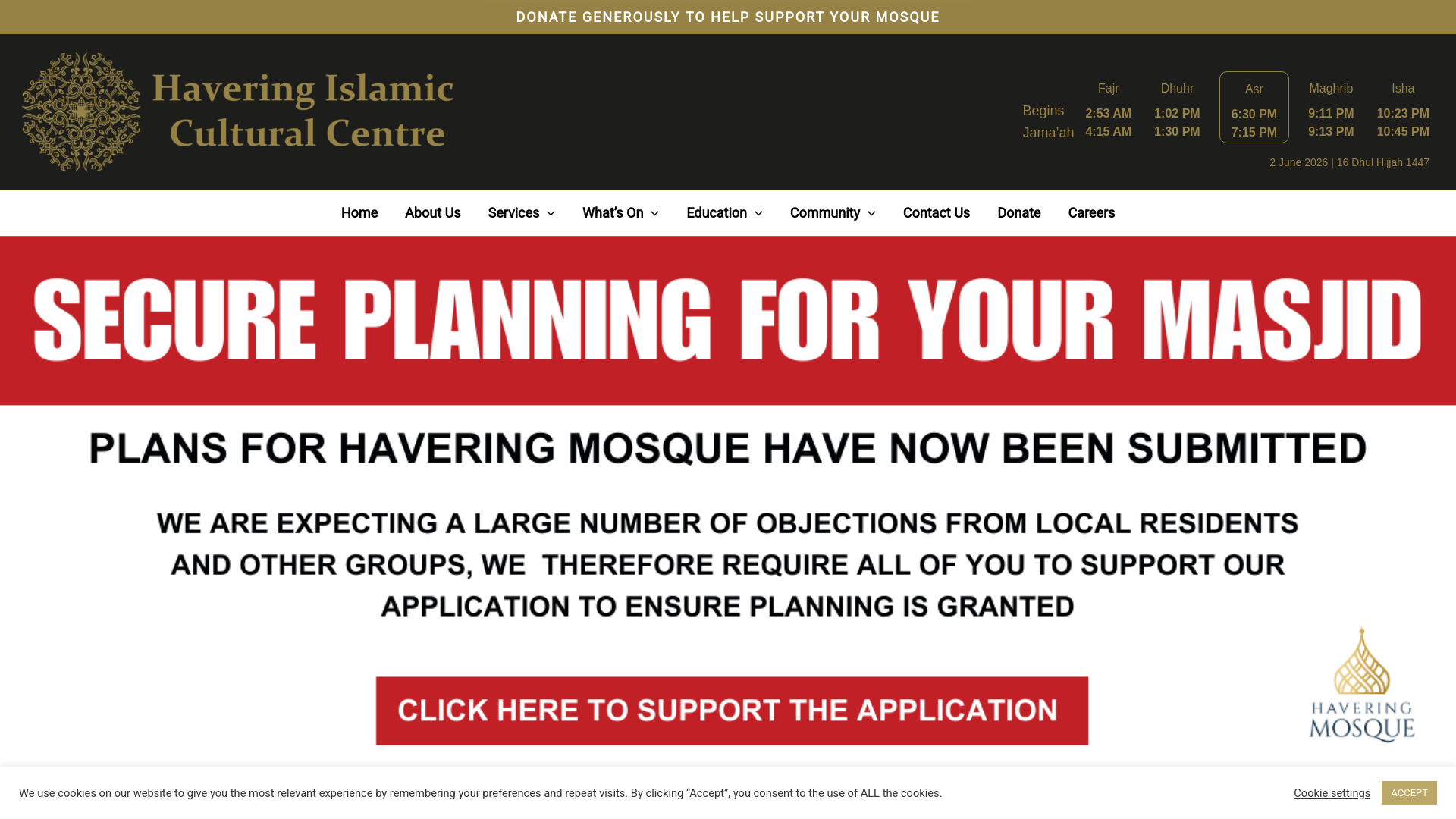 Website screenshot