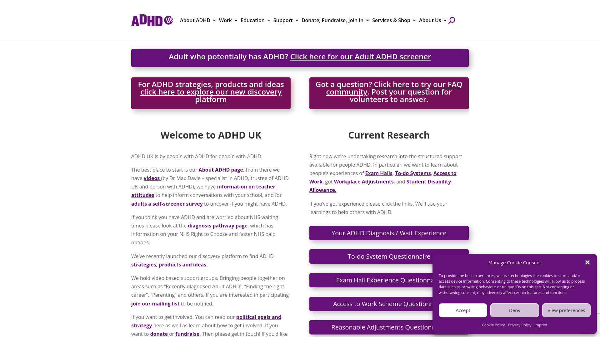 Website screenshot