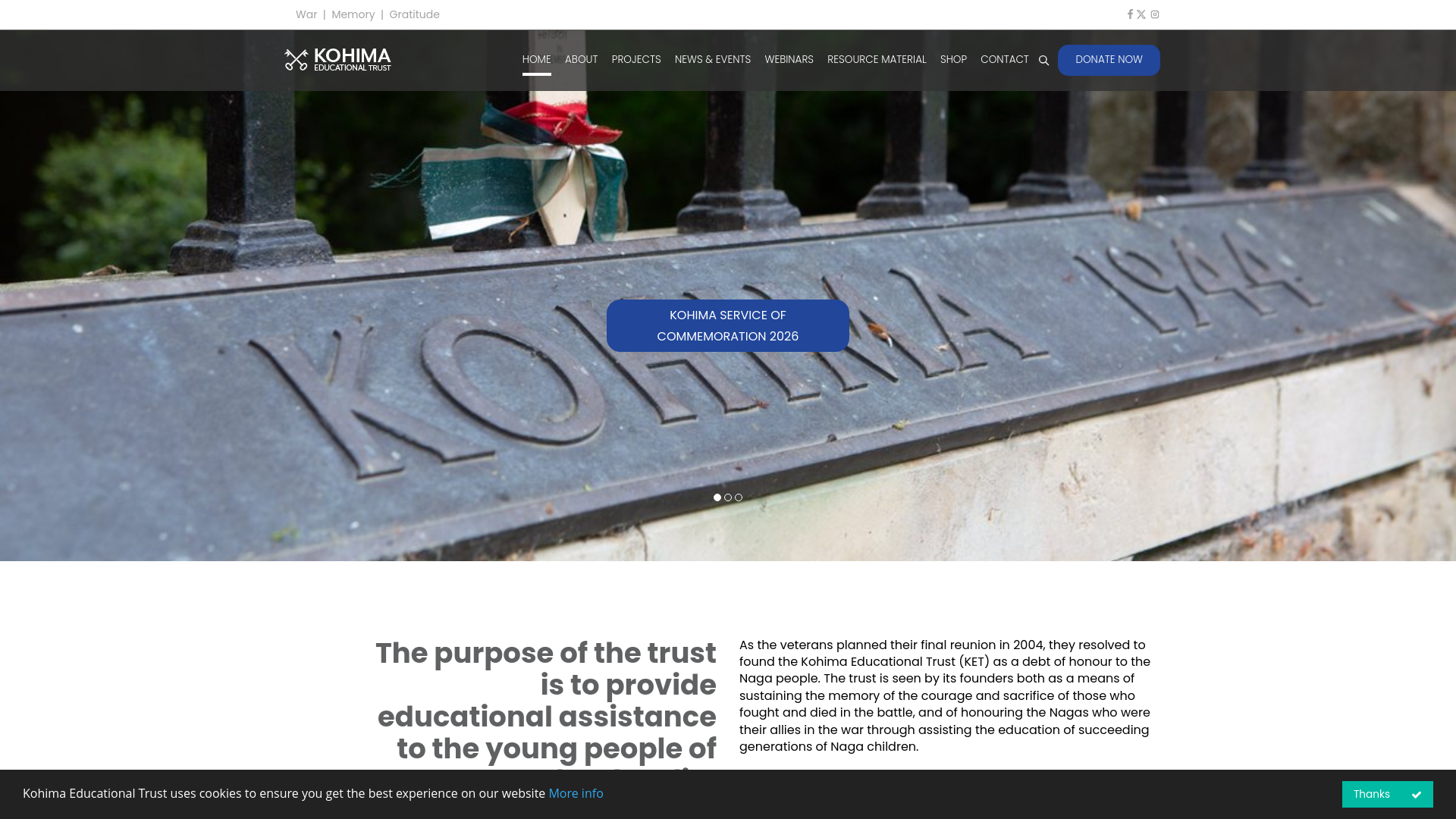 Website screenshot