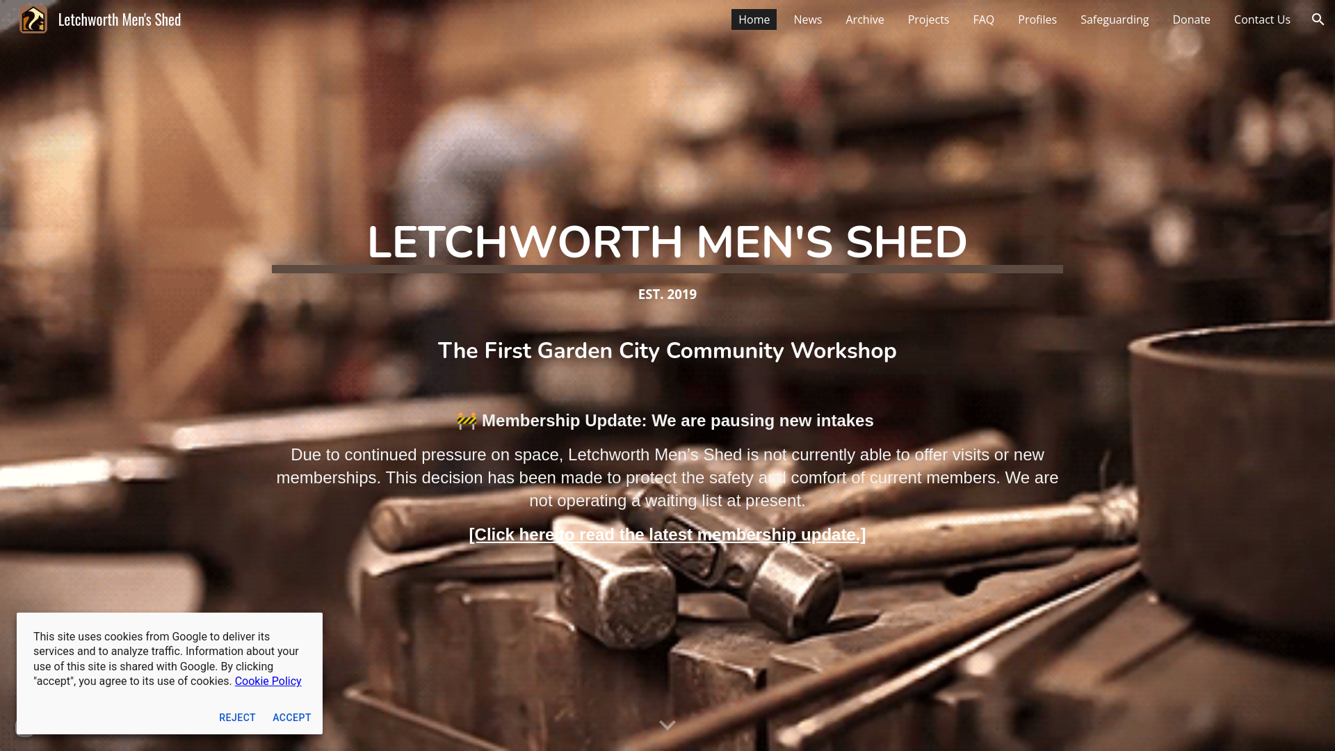 Website screenshot