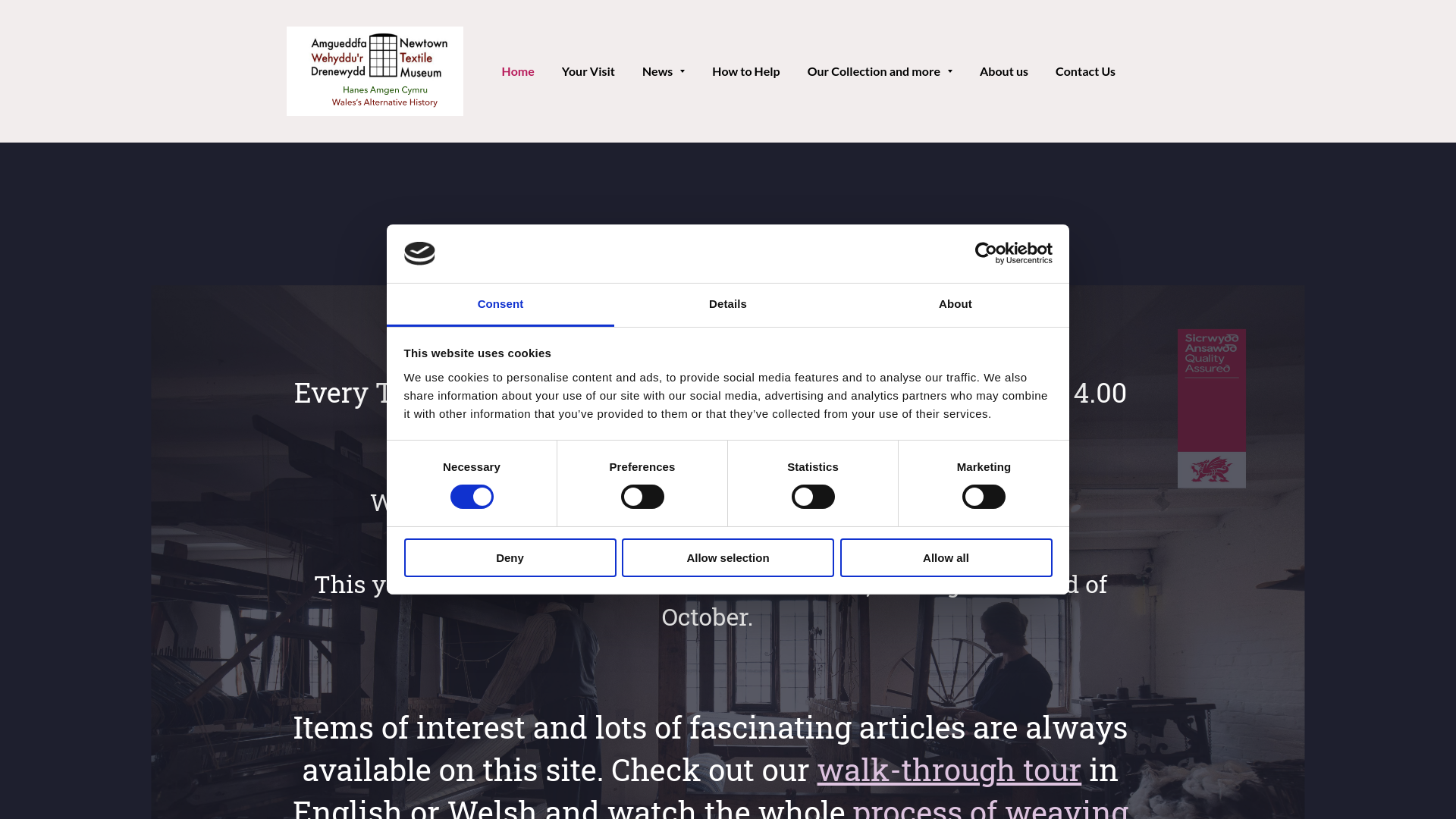 Website screenshot