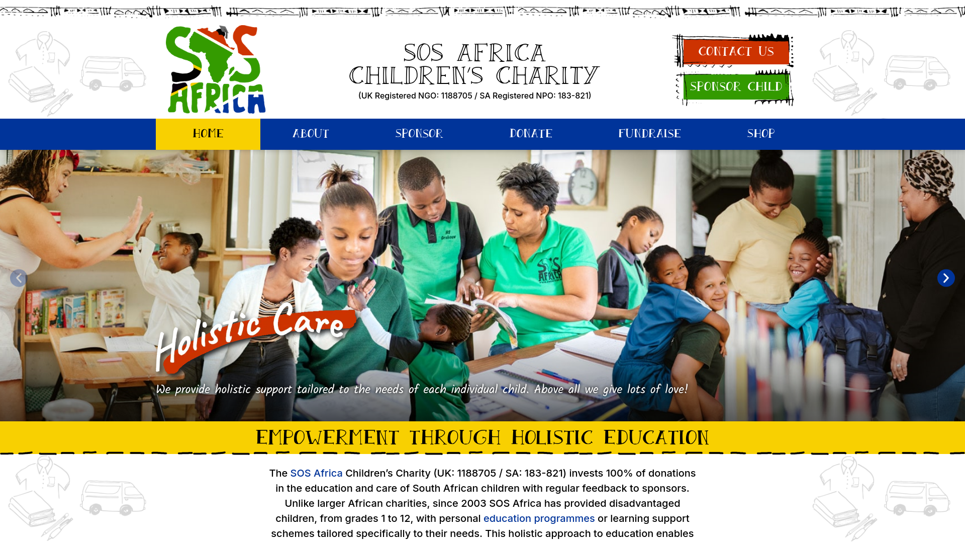 Website screenshot