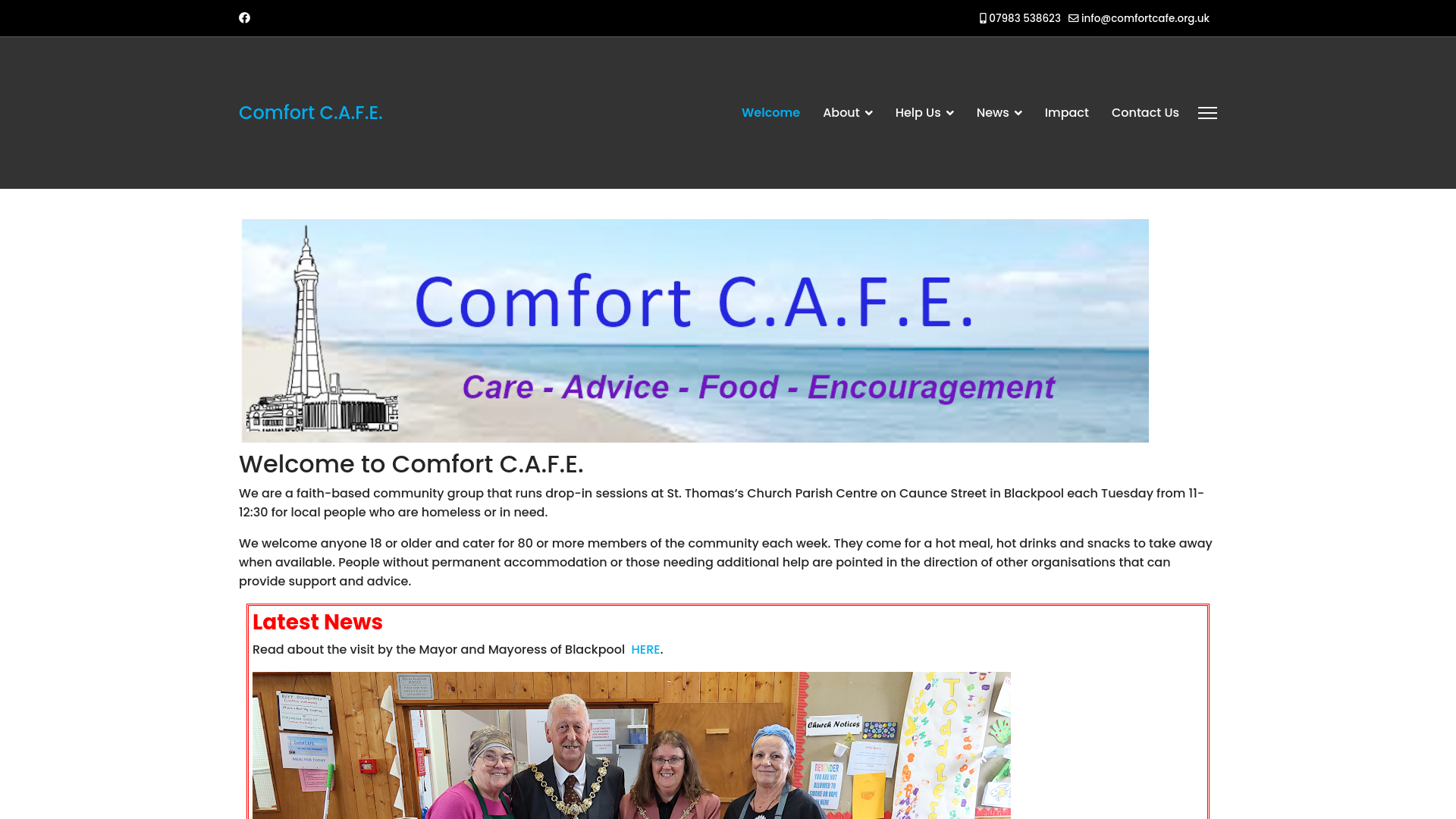 Website screenshot
