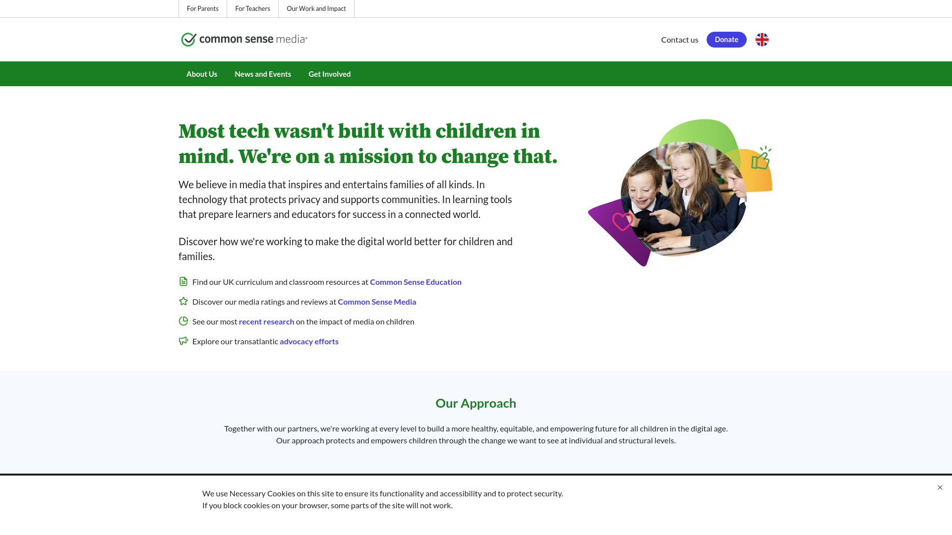 Website screenshot