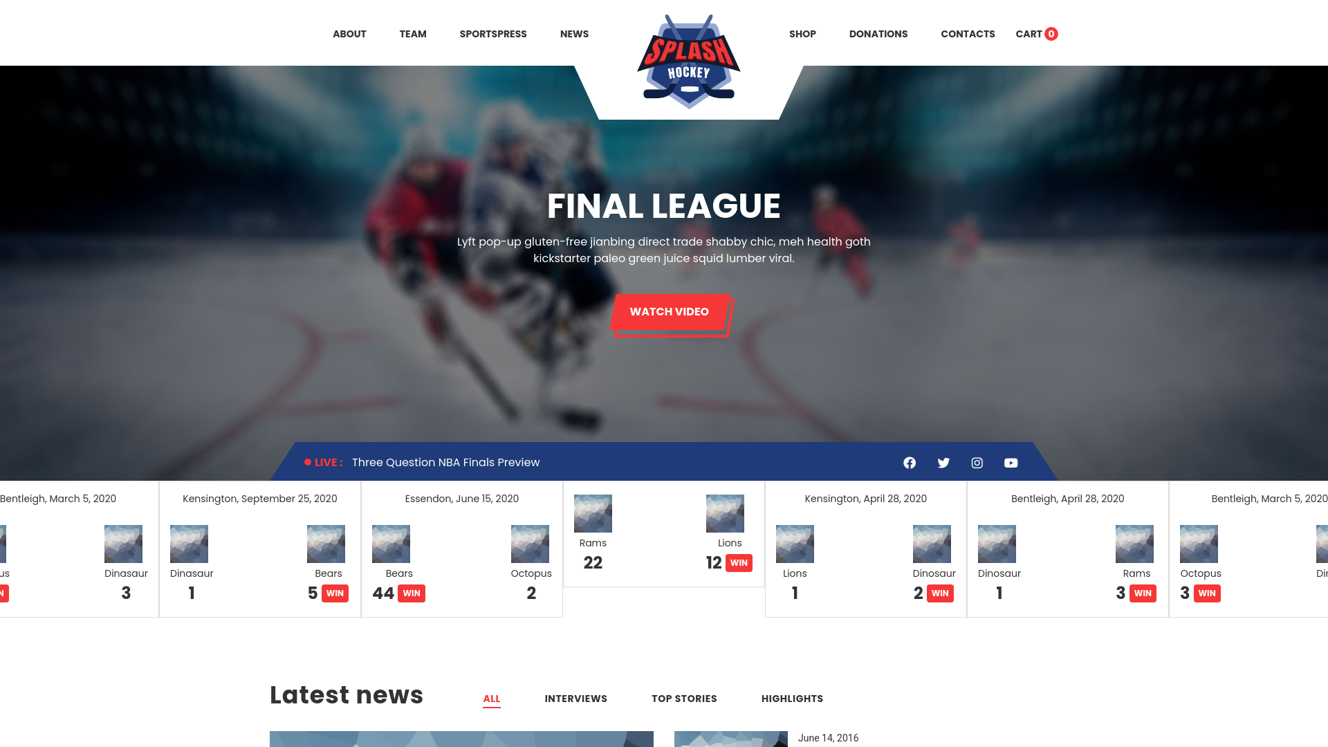 Website screenshot