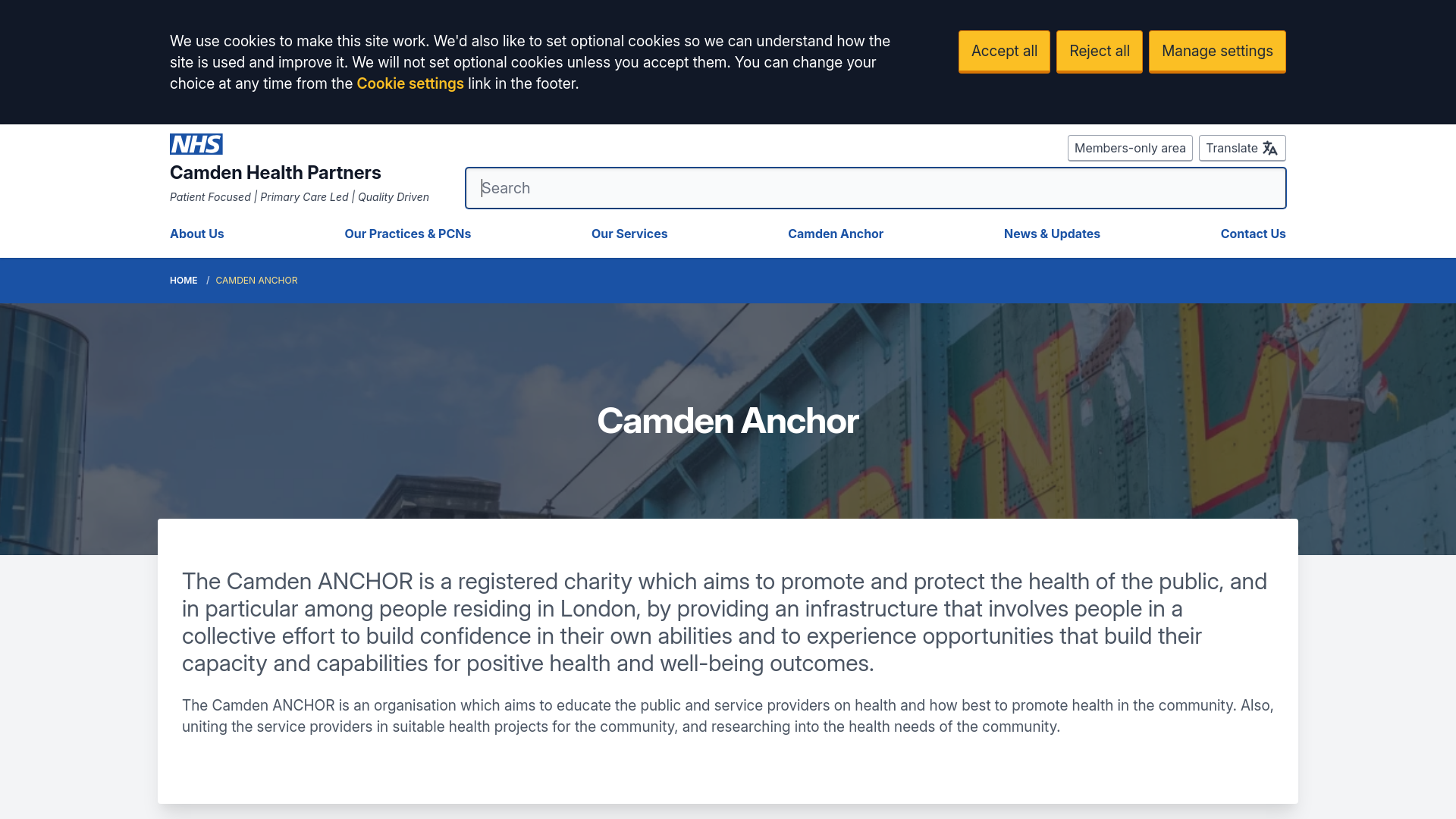 Website screenshot