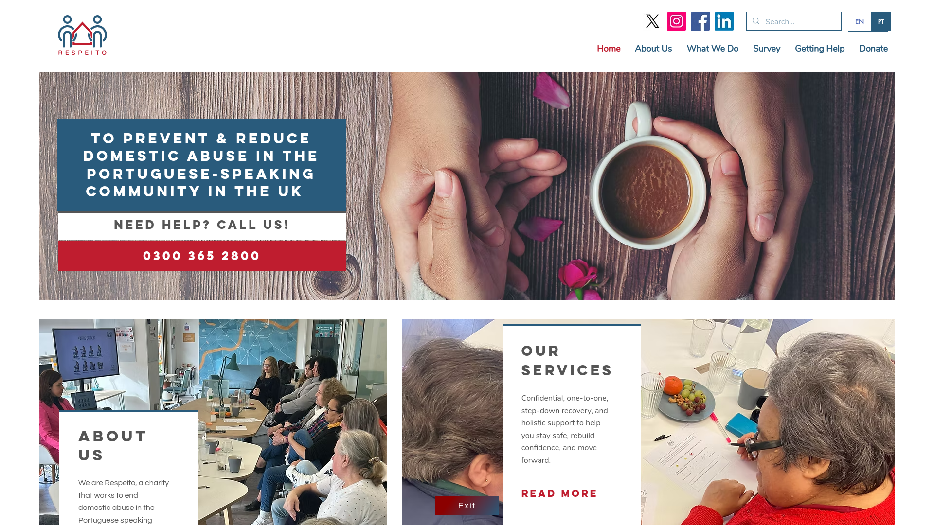Website screenshot