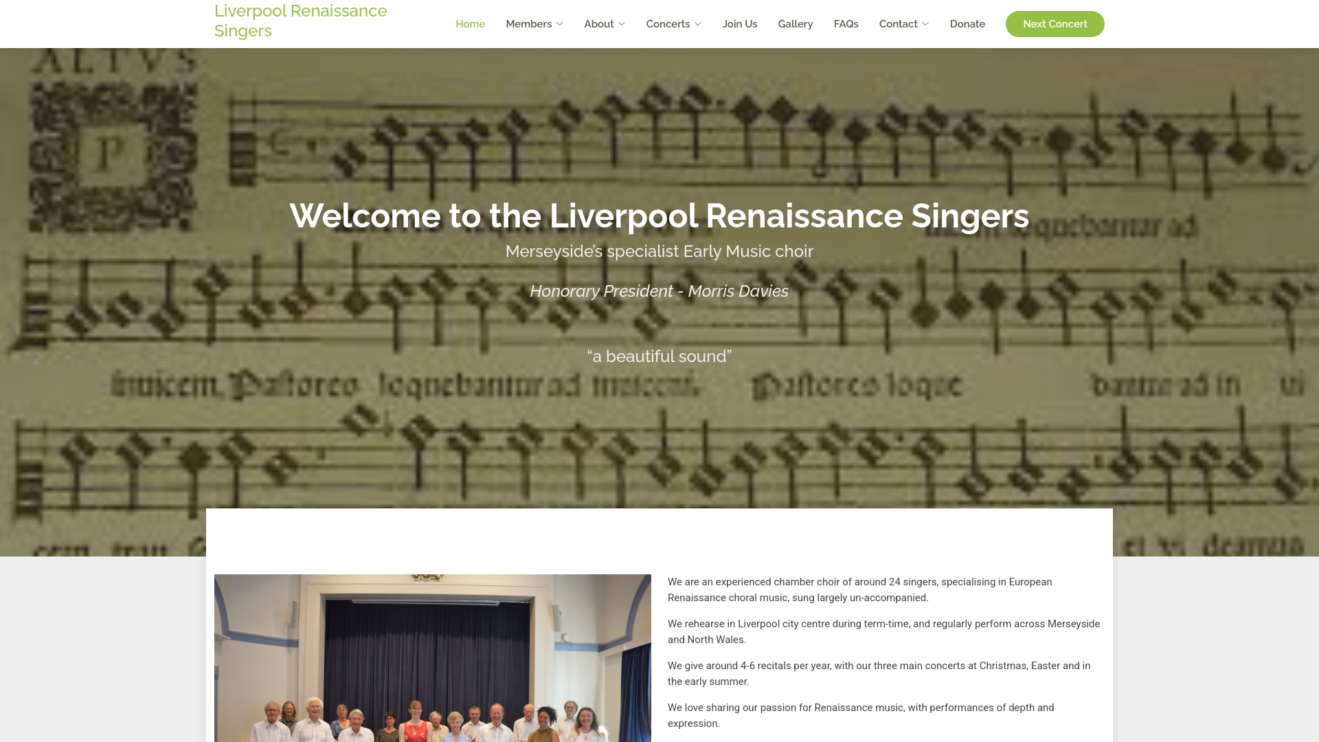 Website screenshot
