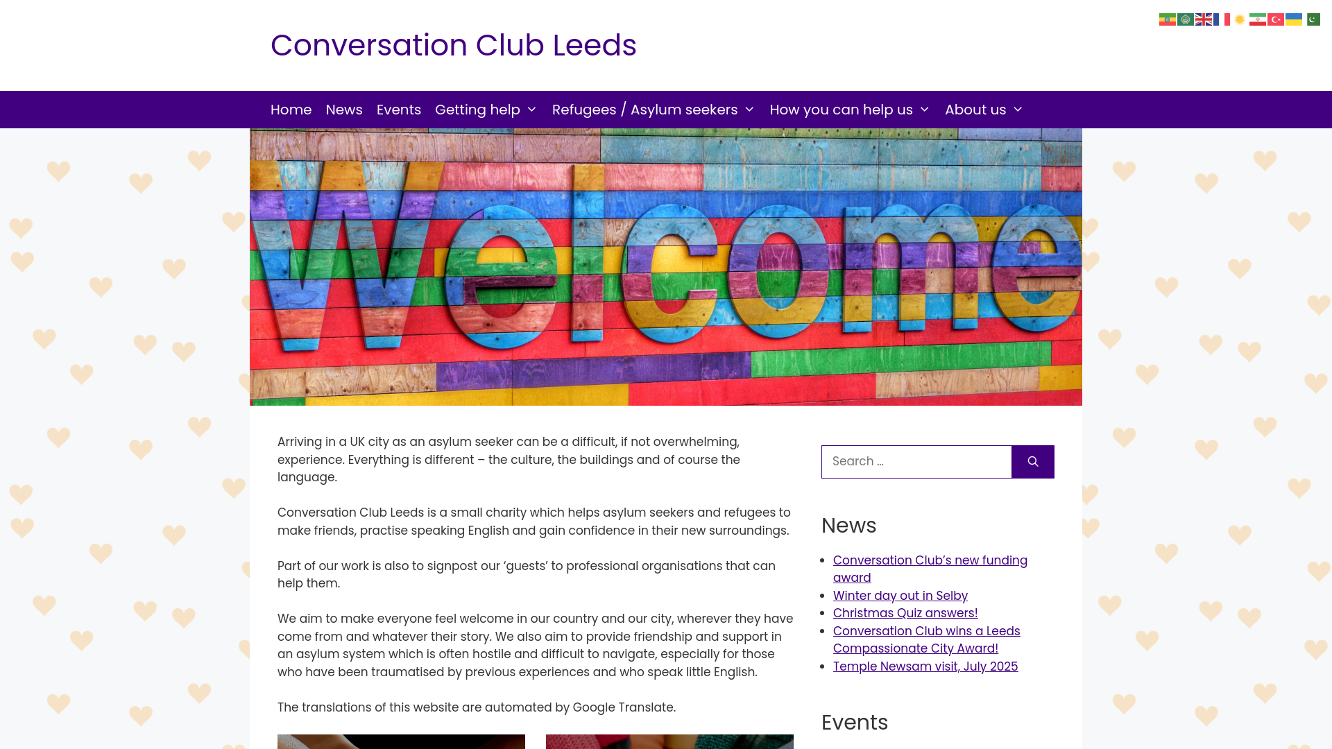 Website screenshot