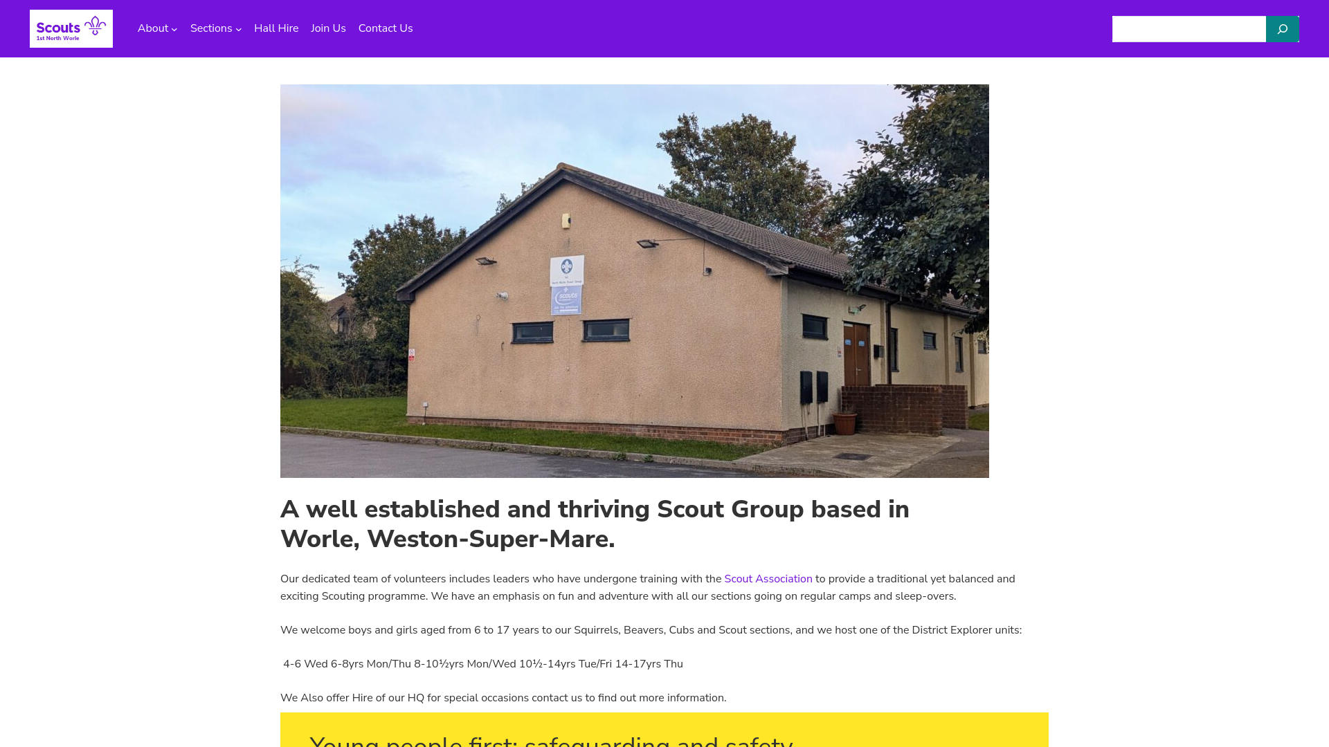 Website screenshot