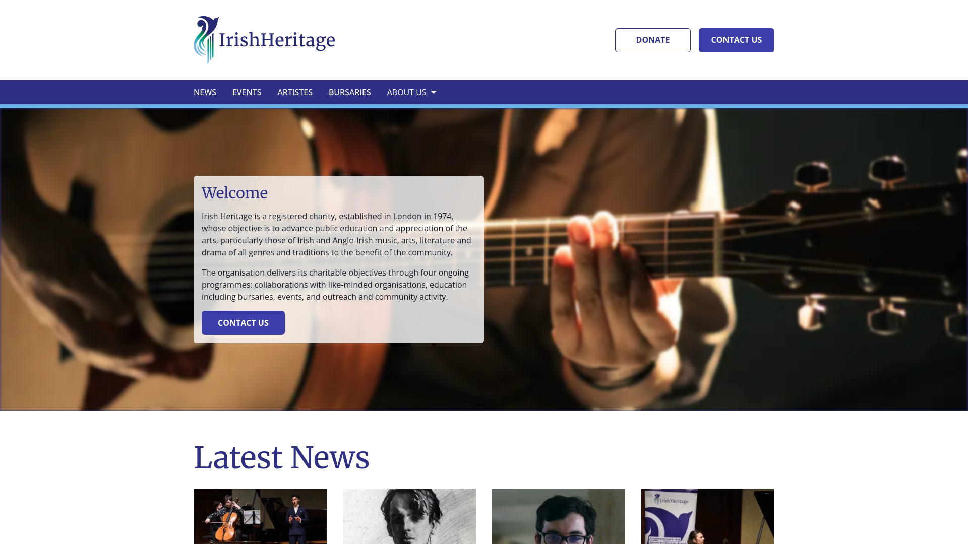 Website screenshot