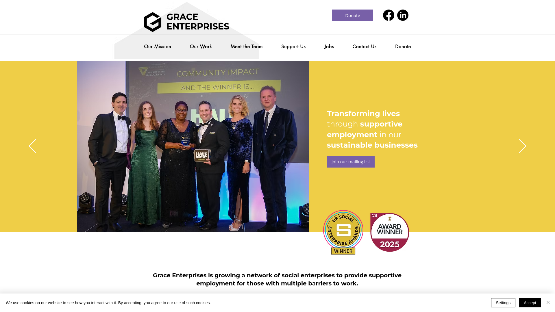 Website screenshot