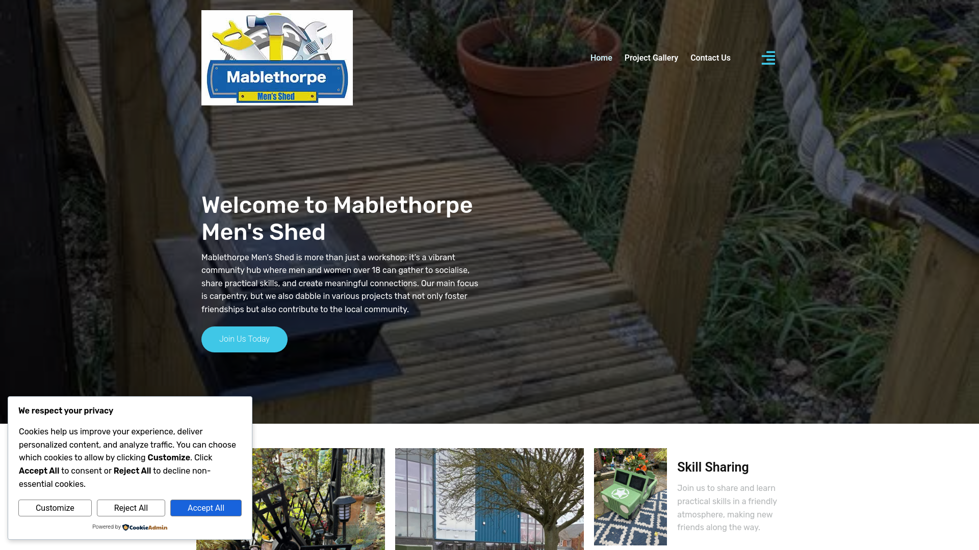 Website screenshot