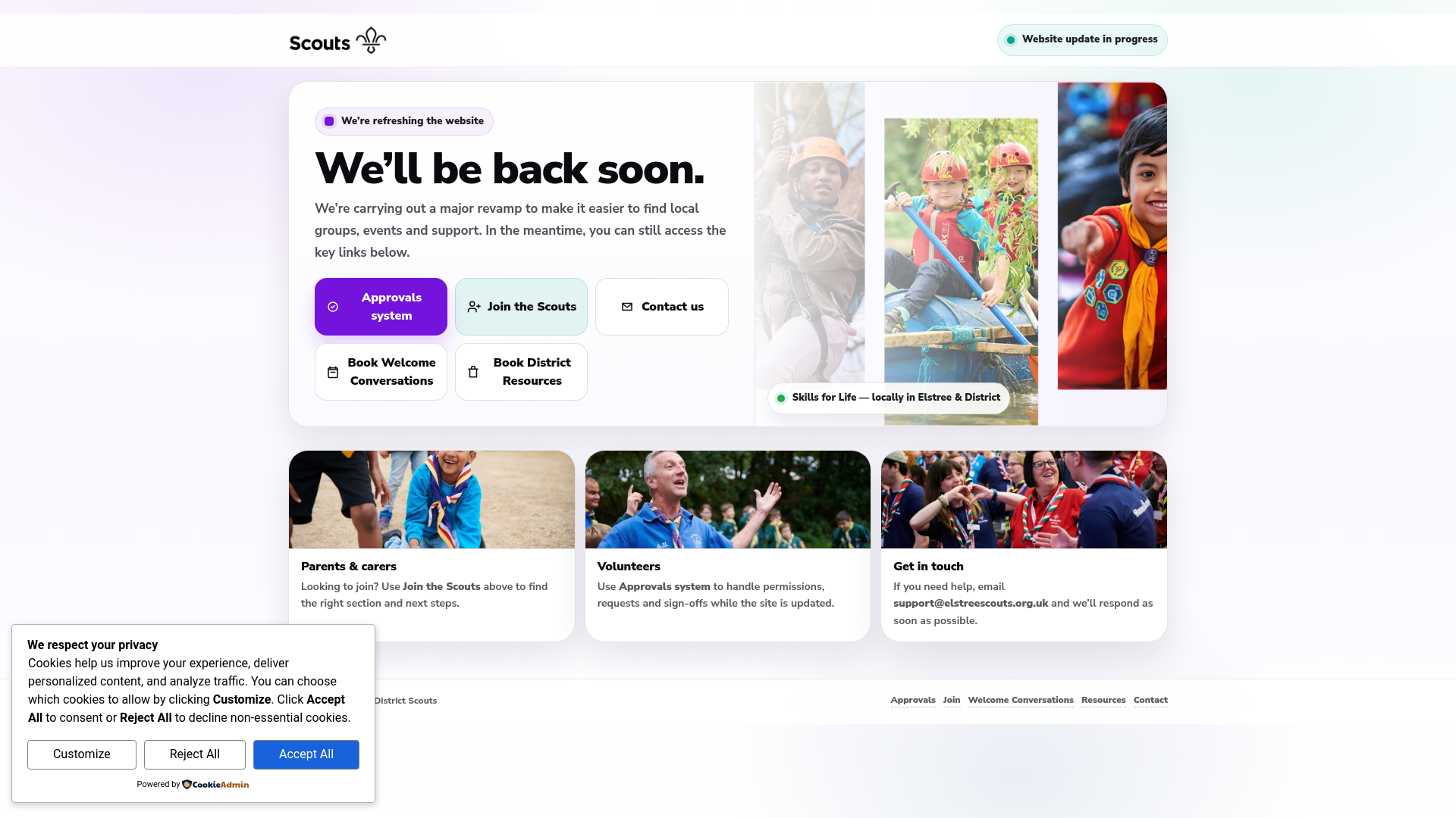 Website screenshot