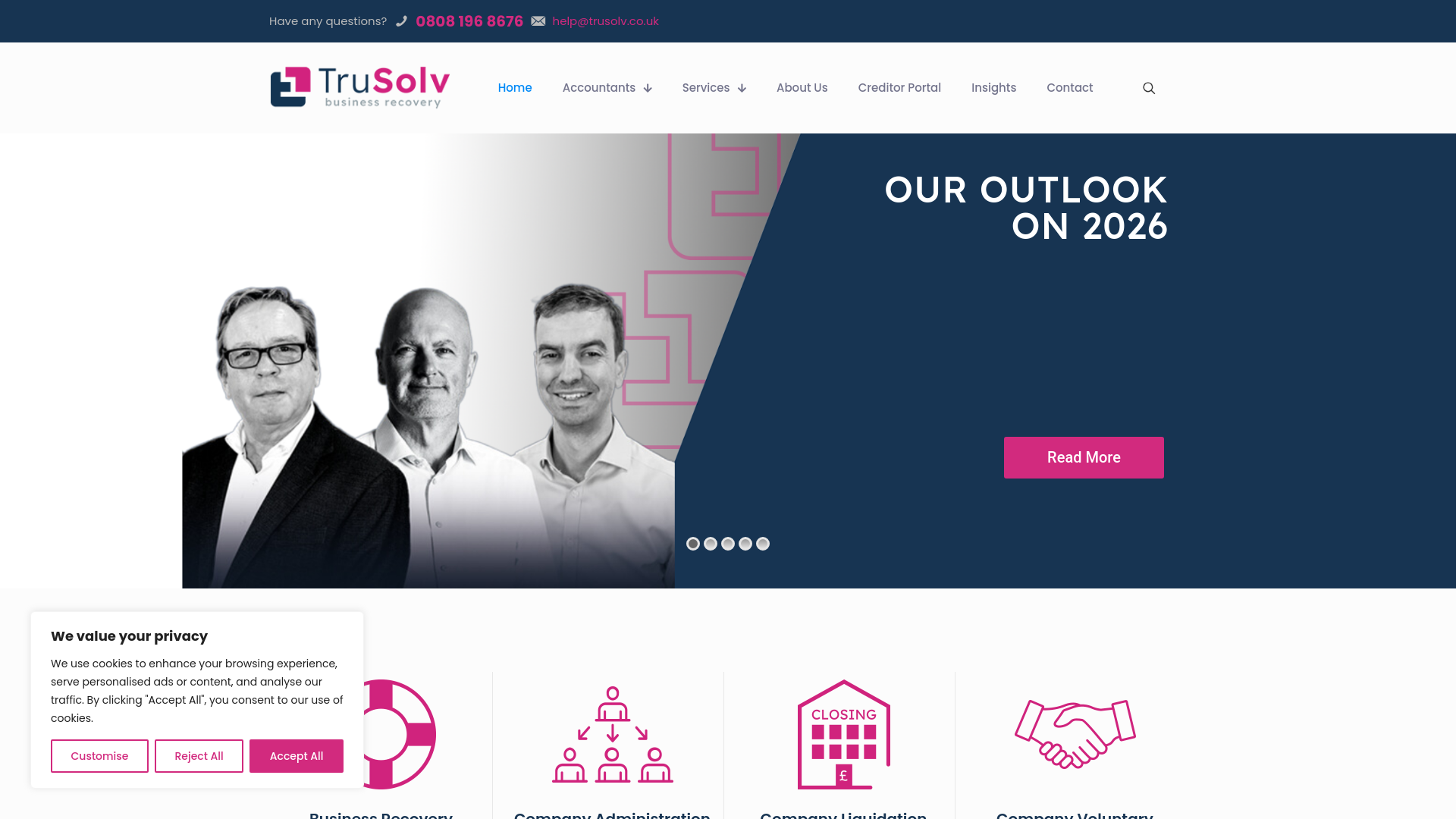 Website screenshot