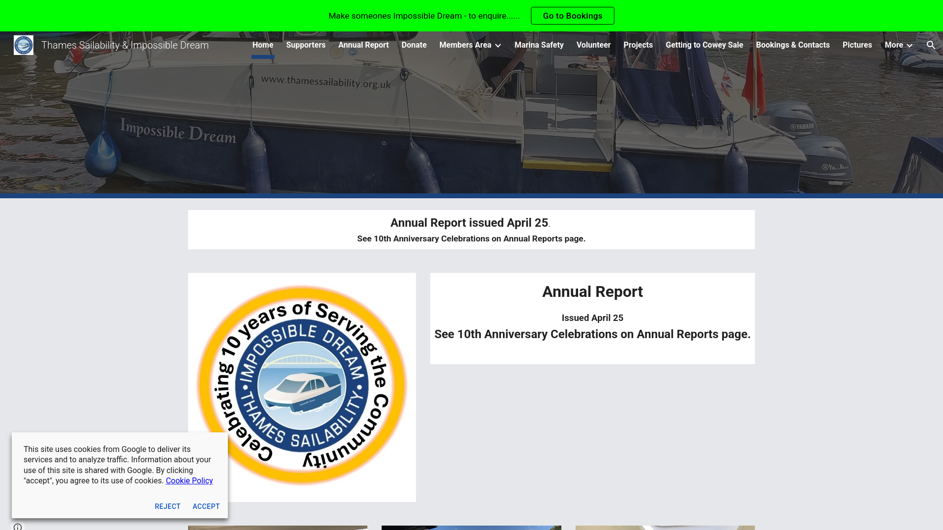 Website screenshot
