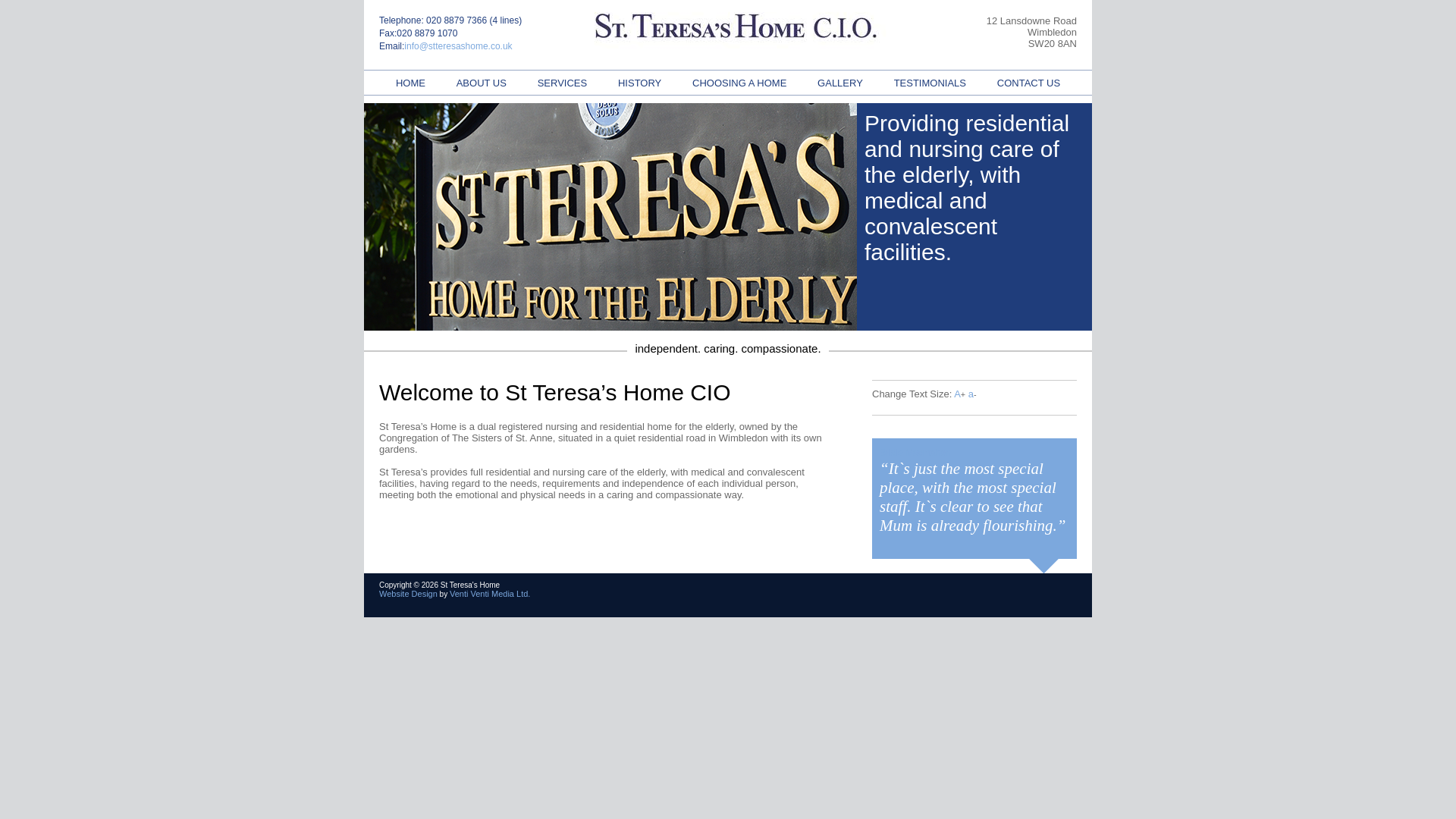 Website screenshot