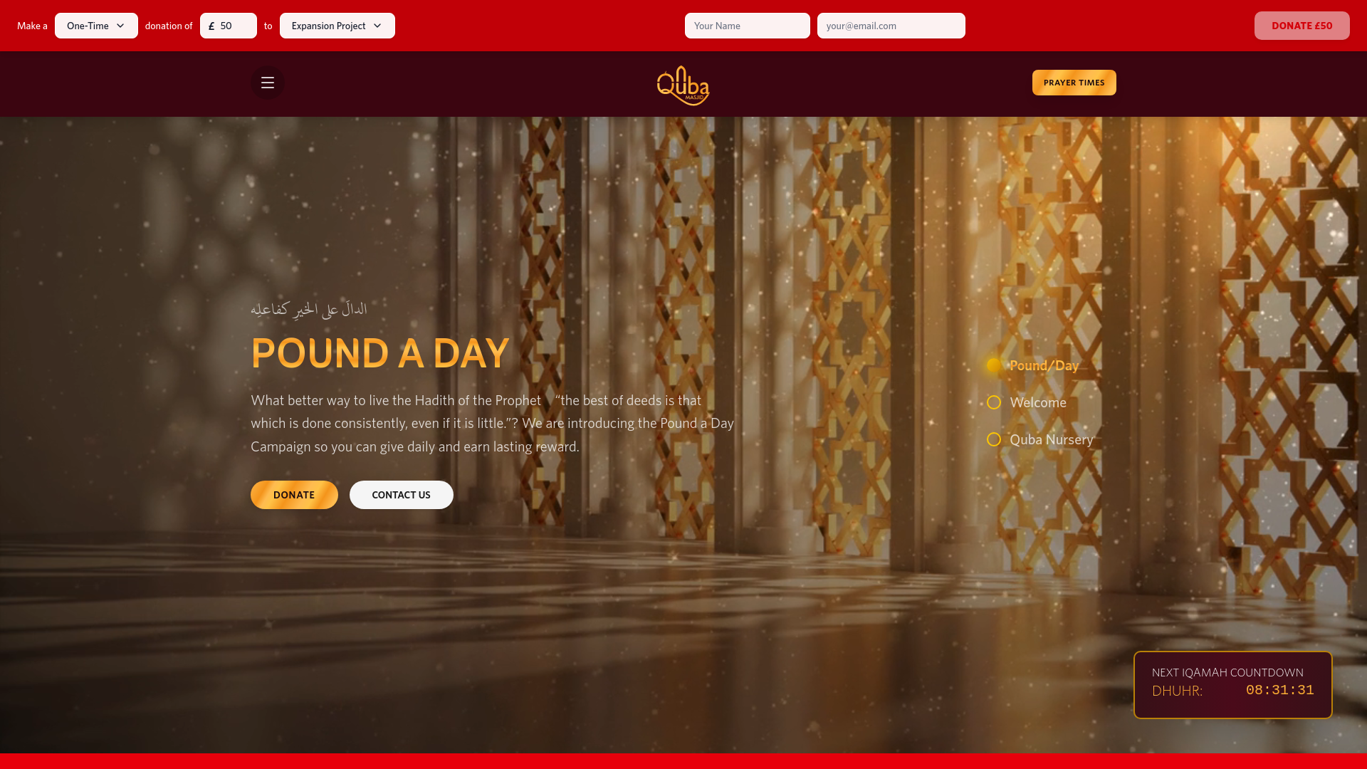 Website screenshot