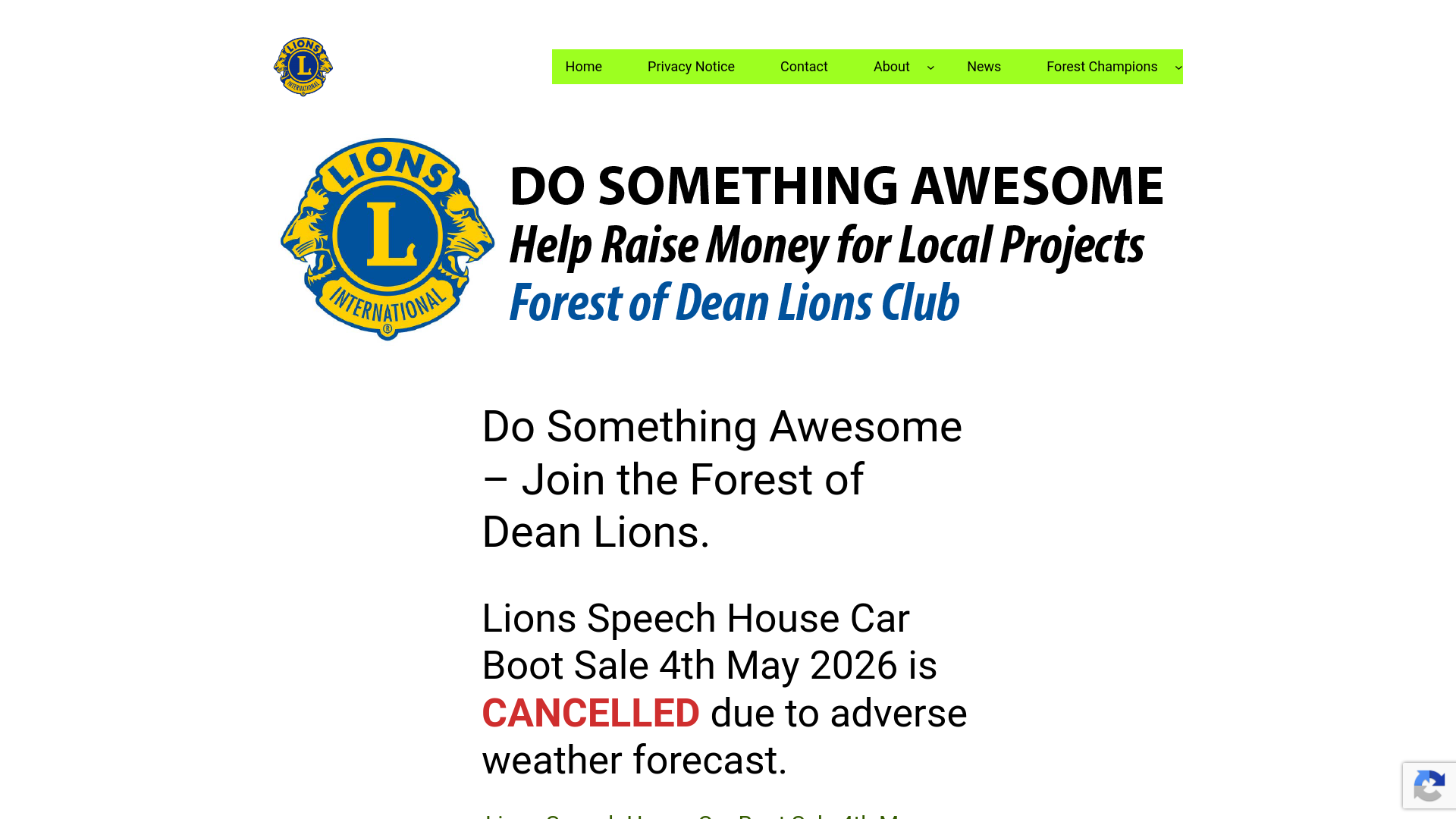 Website screenshot