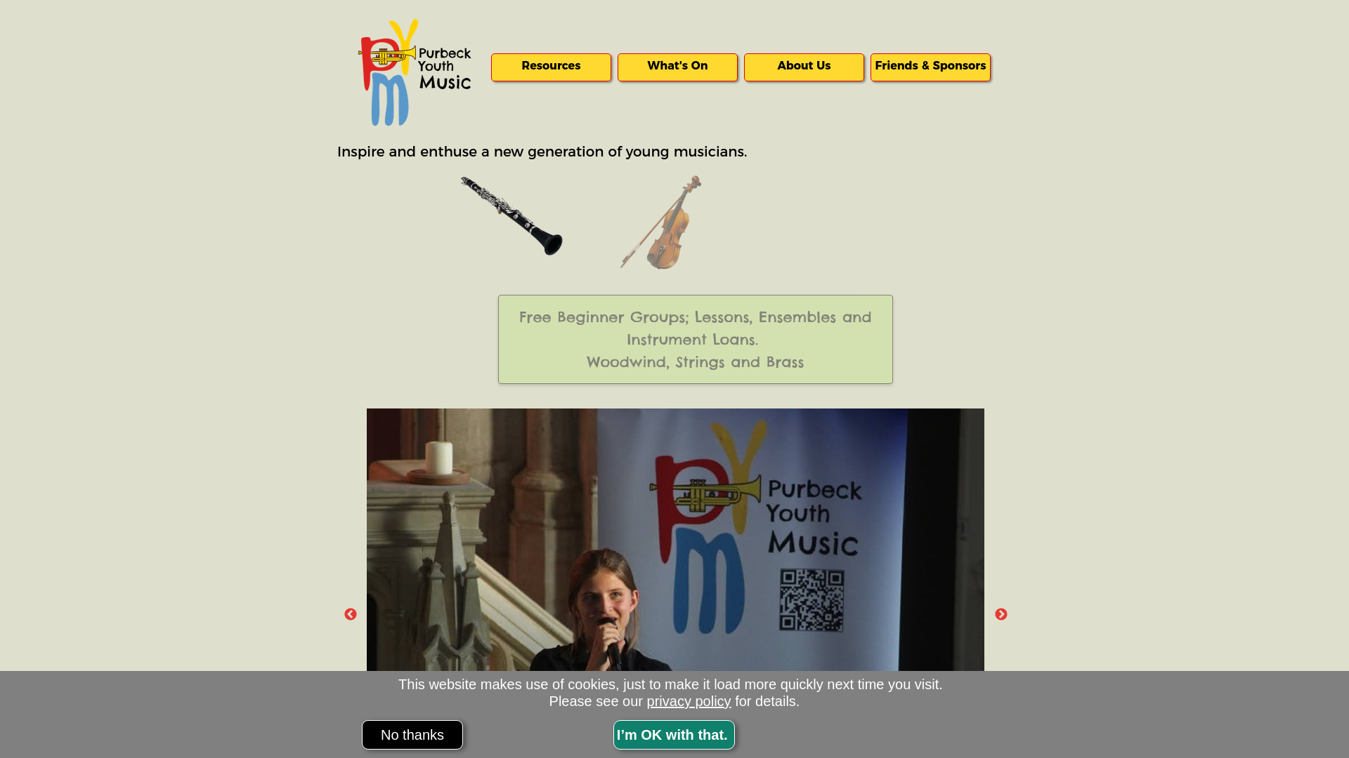 Website screenshot