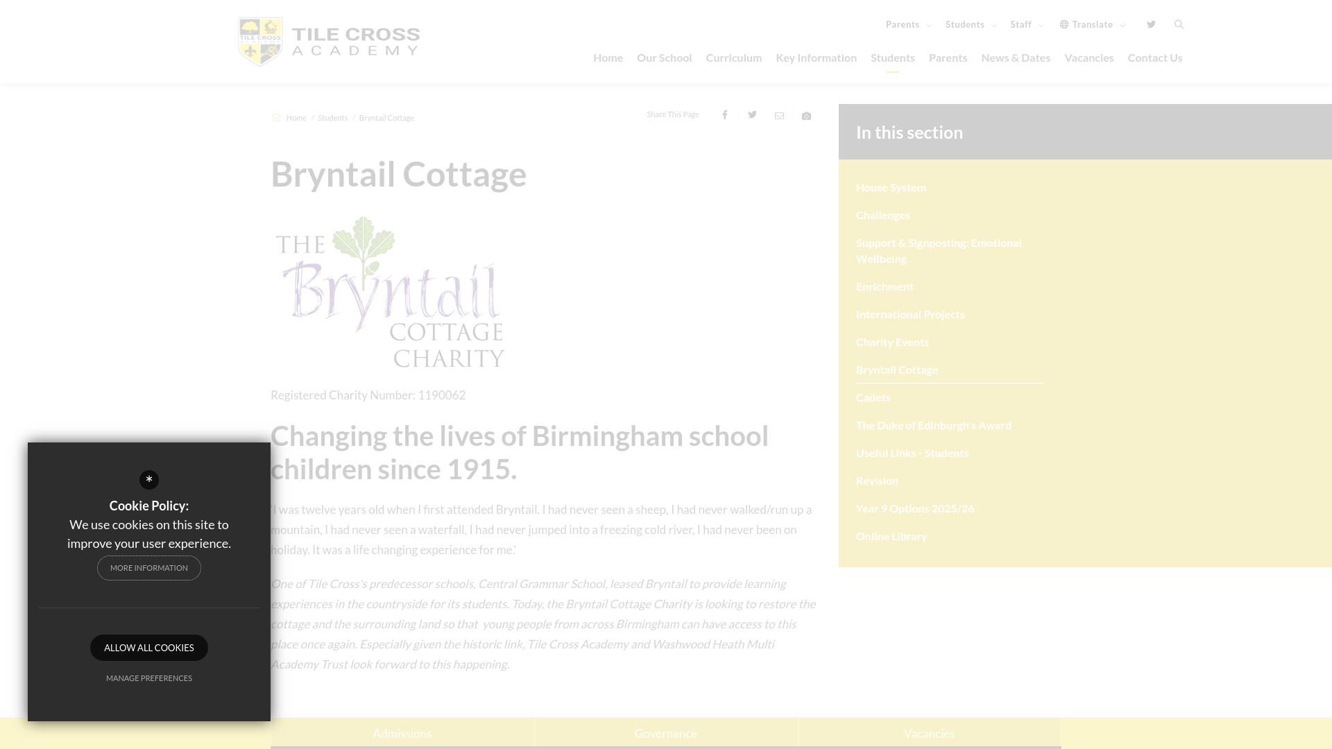 Website screenshot