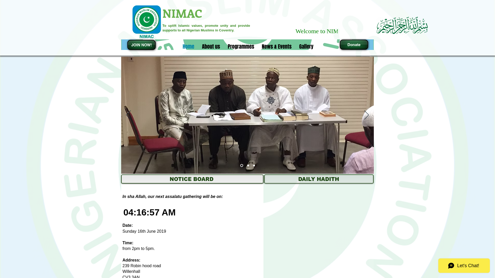 Website screenshot