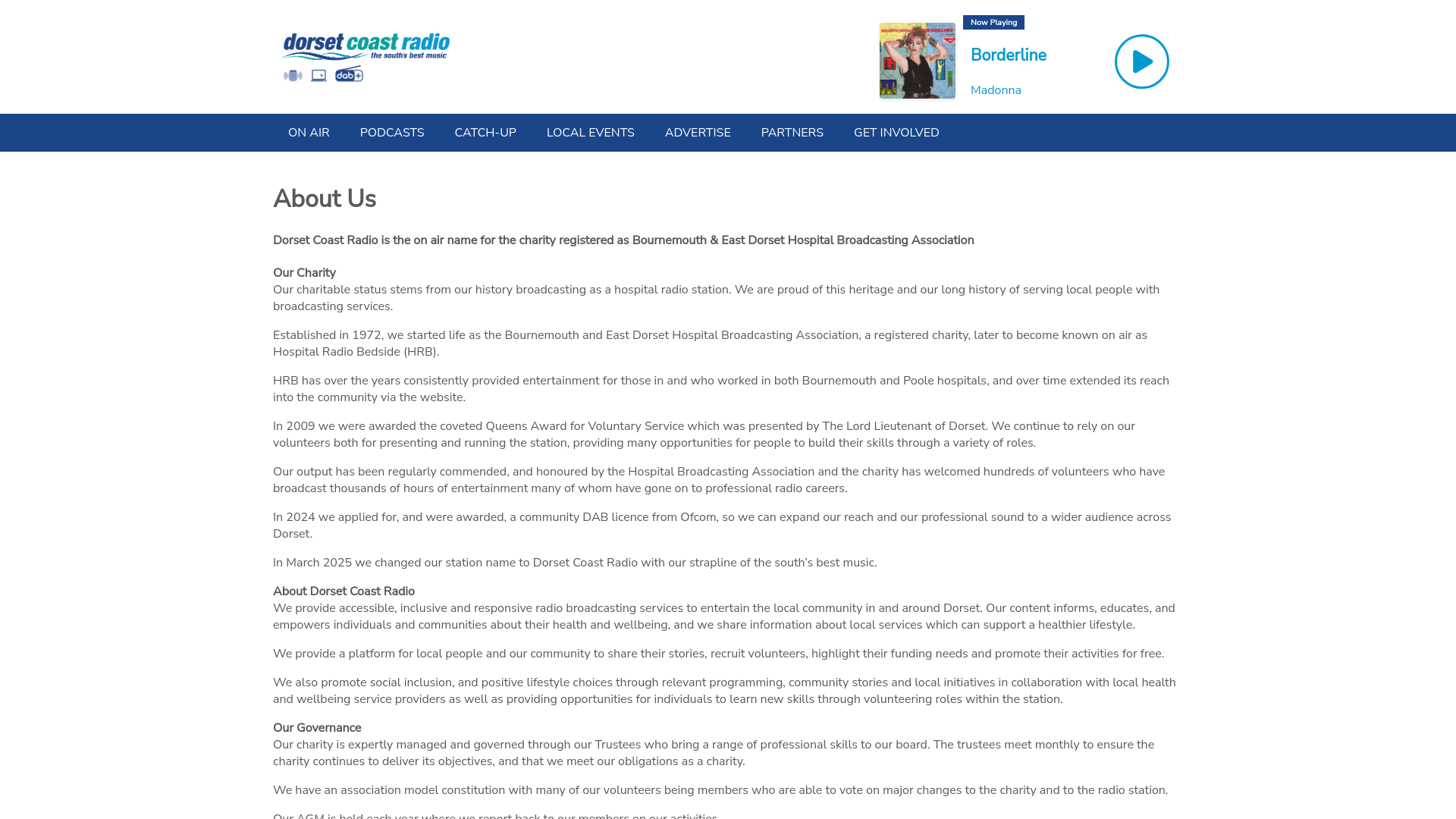 Website screenshot