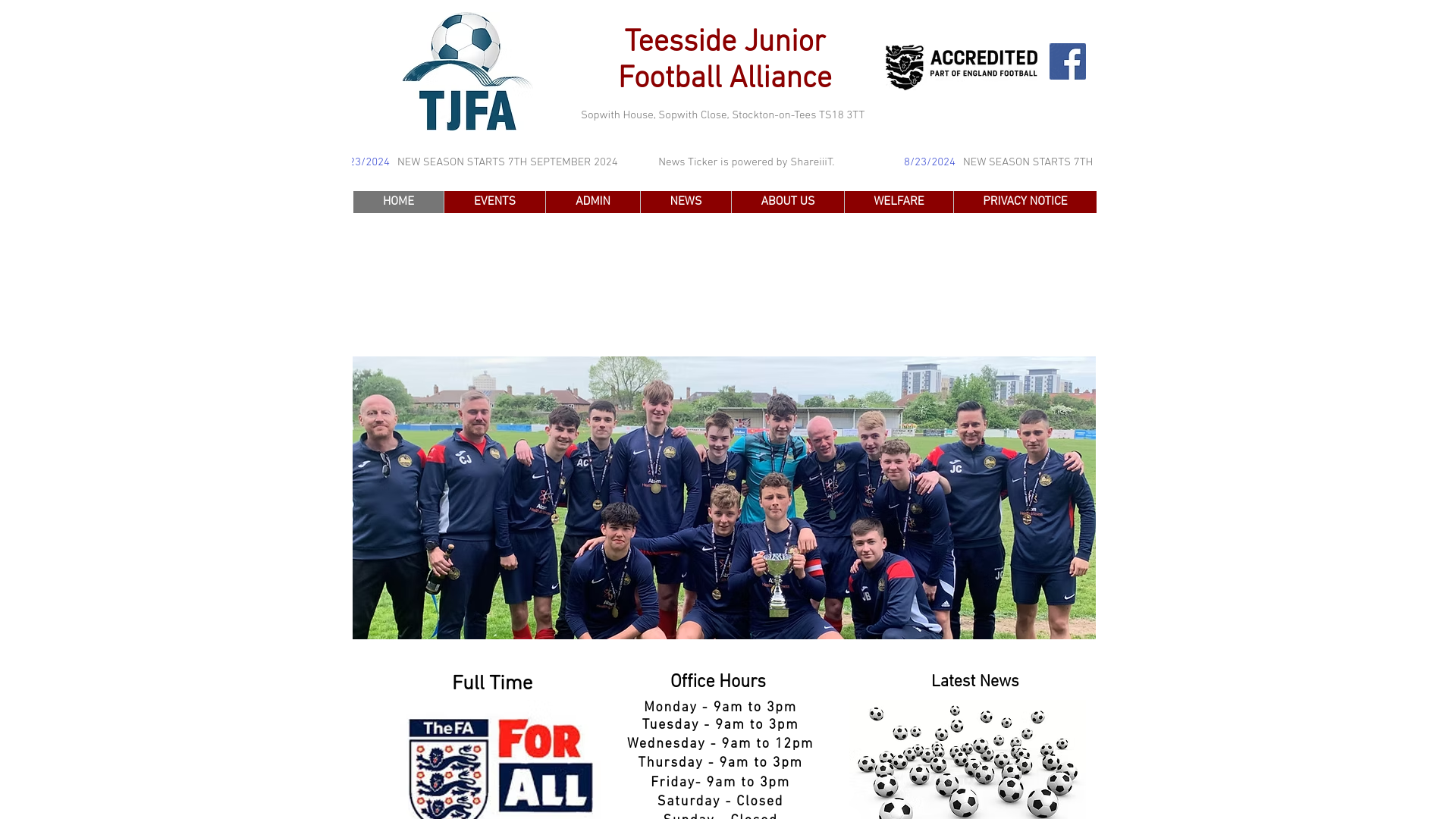 Website screenshot