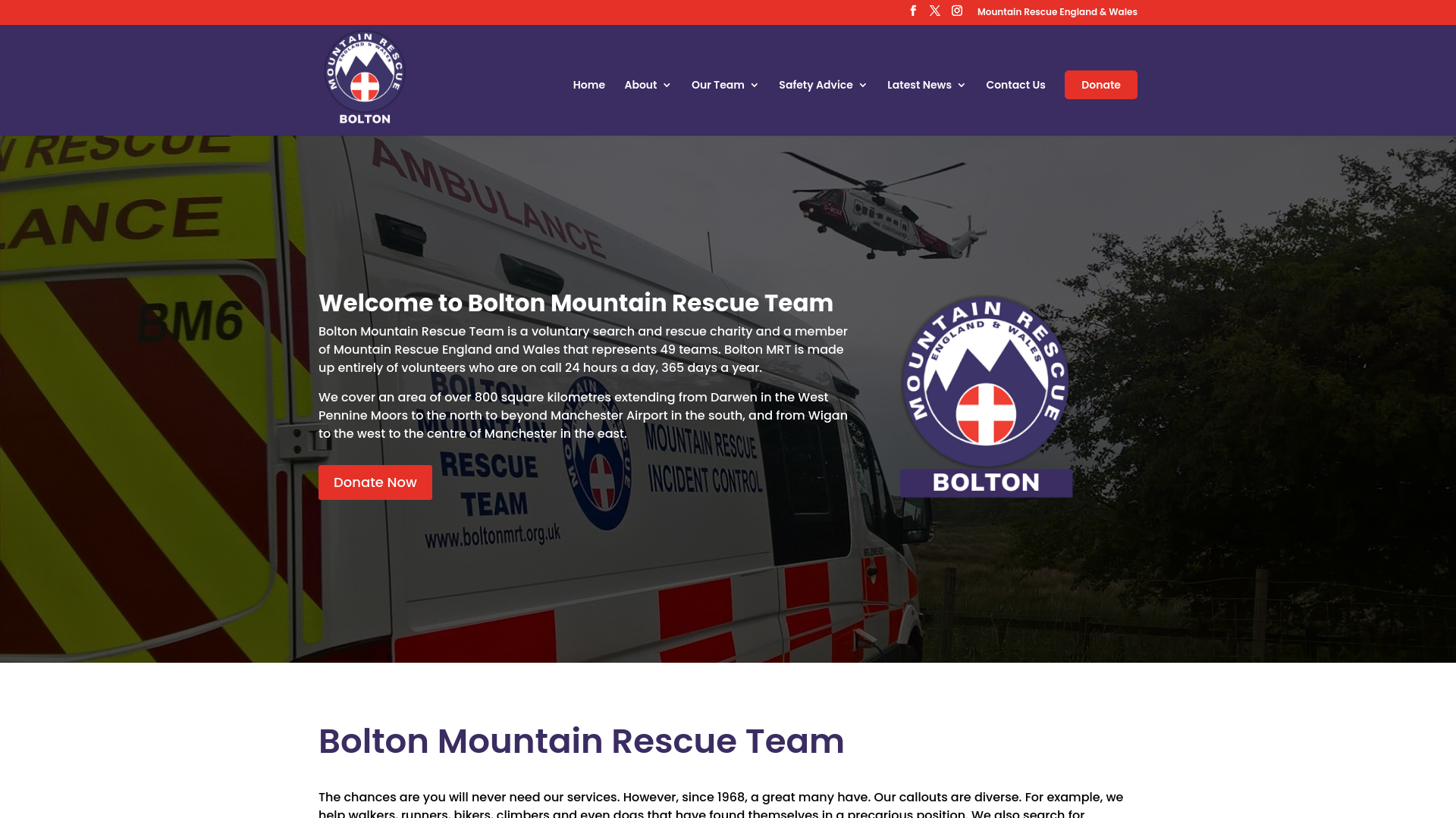 Website screenshot