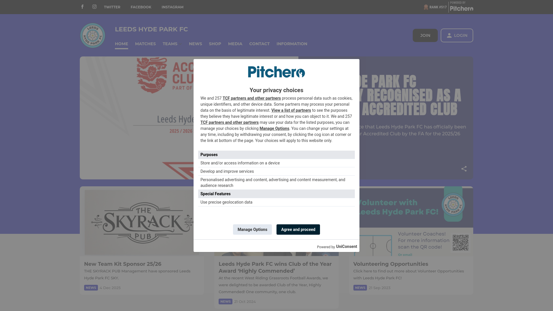 Website screenshot
