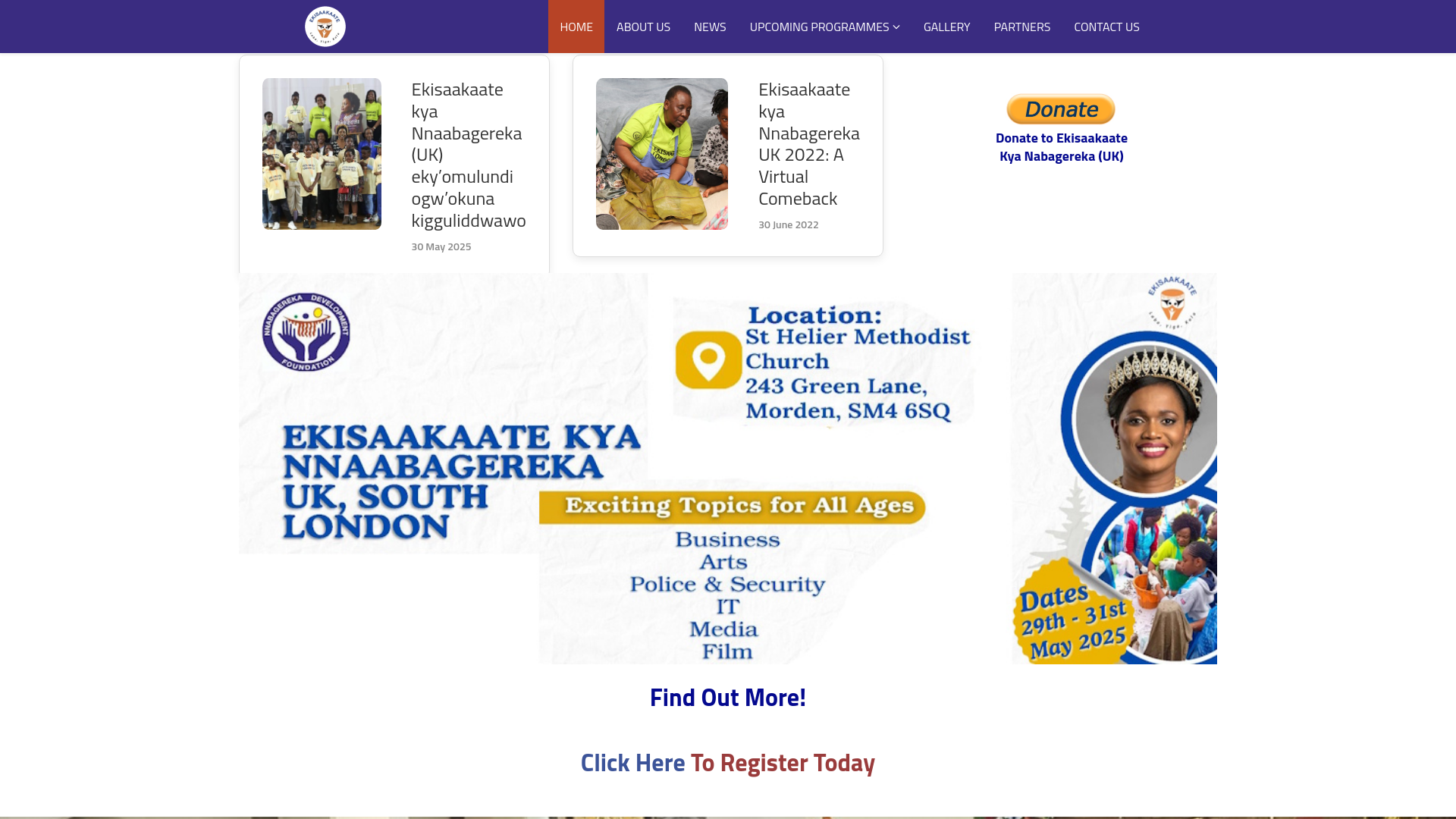 Website screenshot