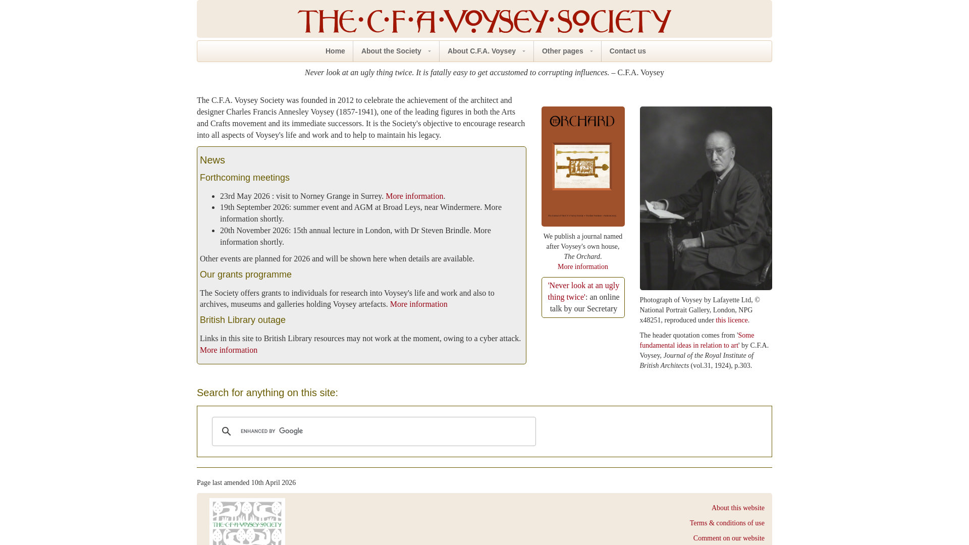 Website screenshot