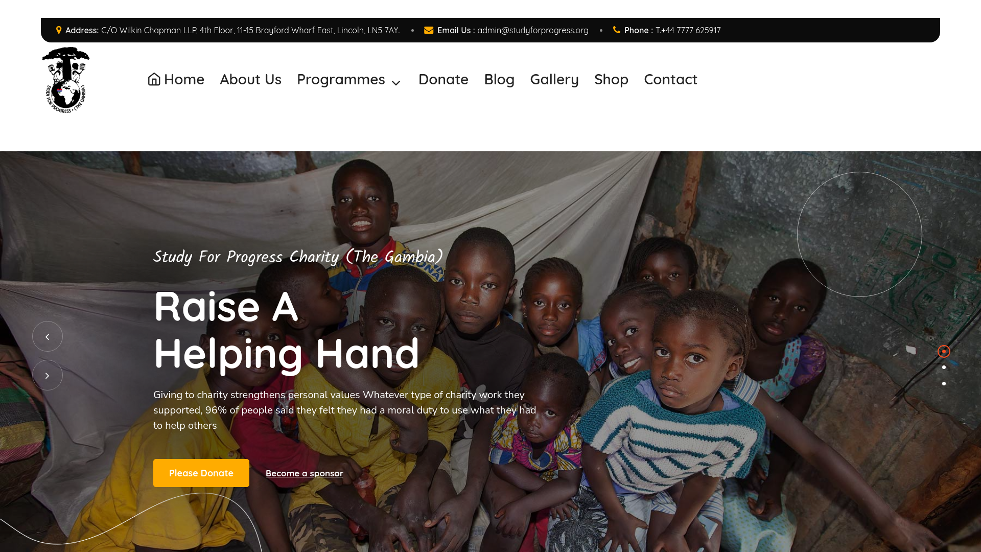 Website screenshot