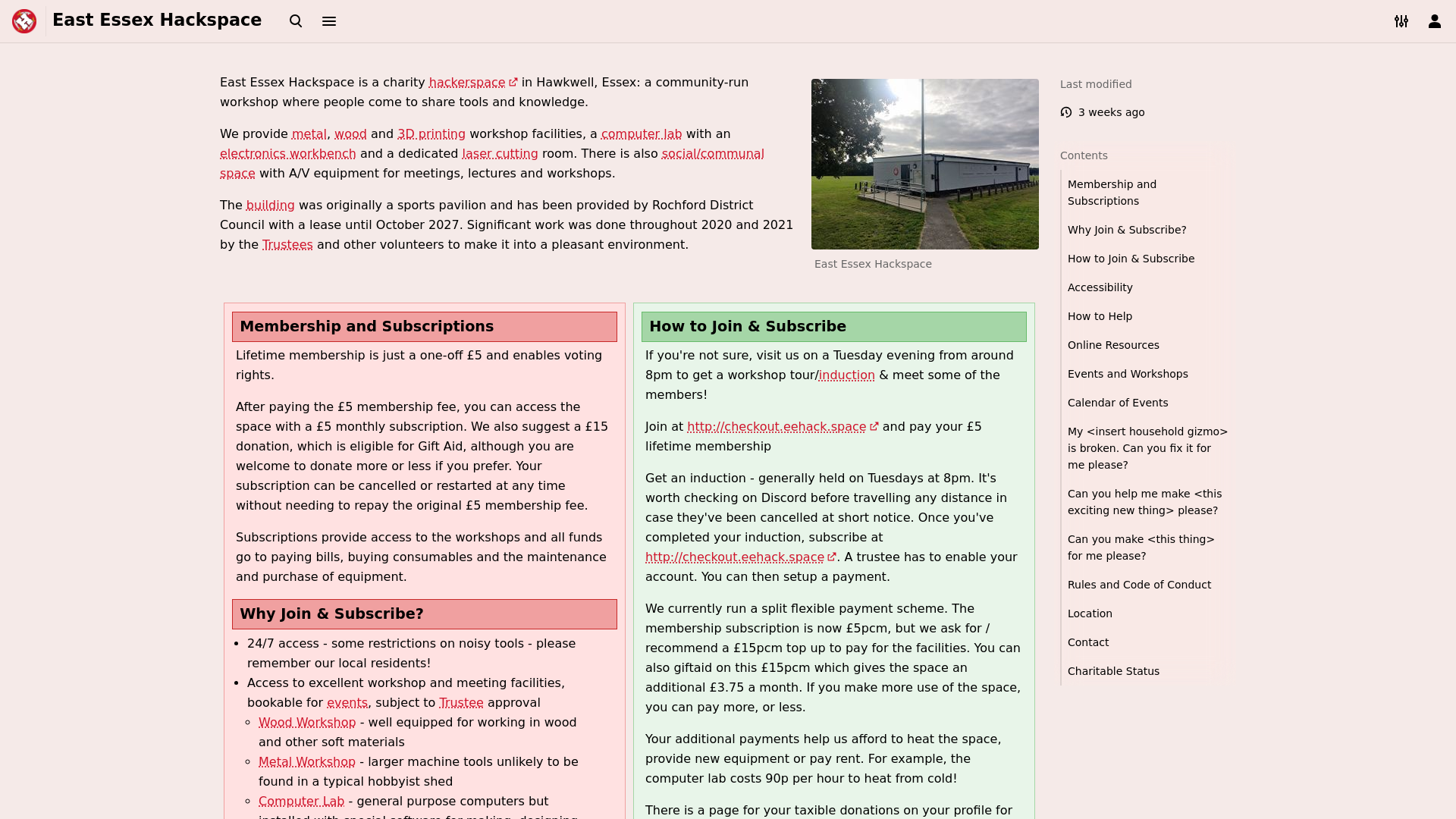 Website screenshot