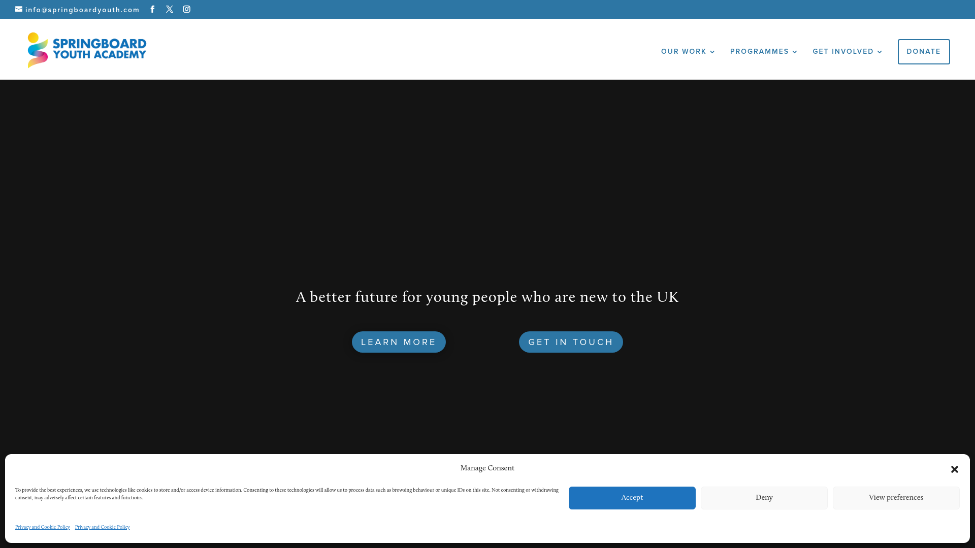 Website screenshot
