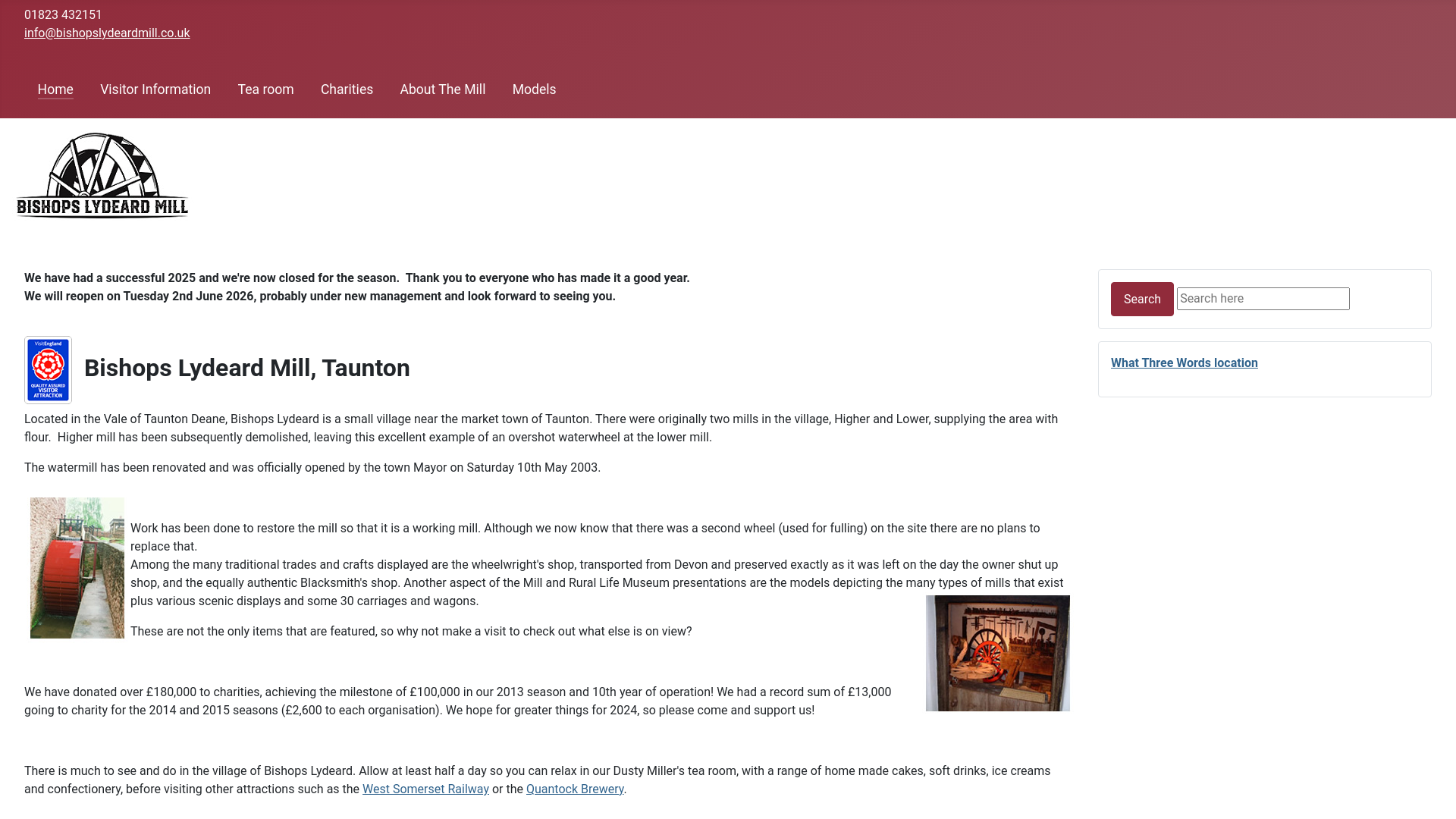 Website screenshot