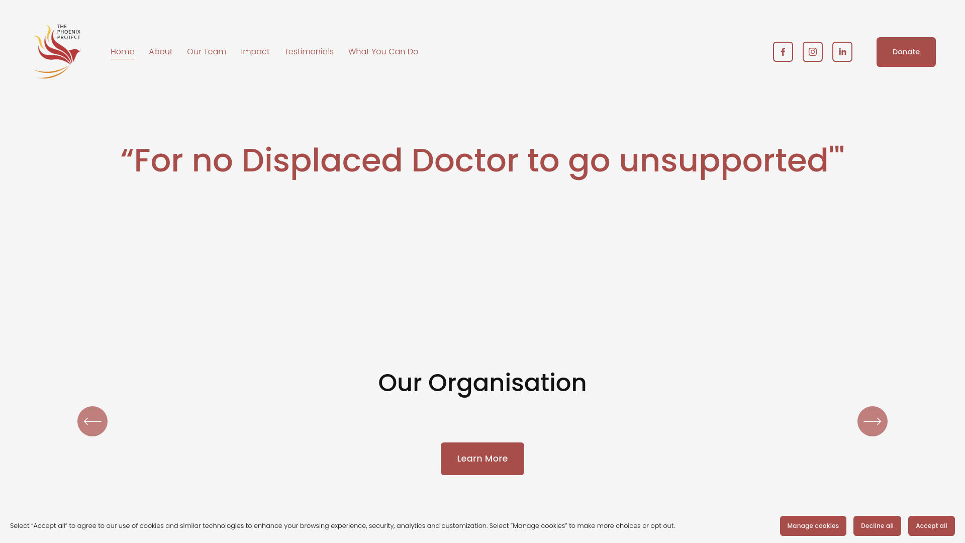 Website screenshot