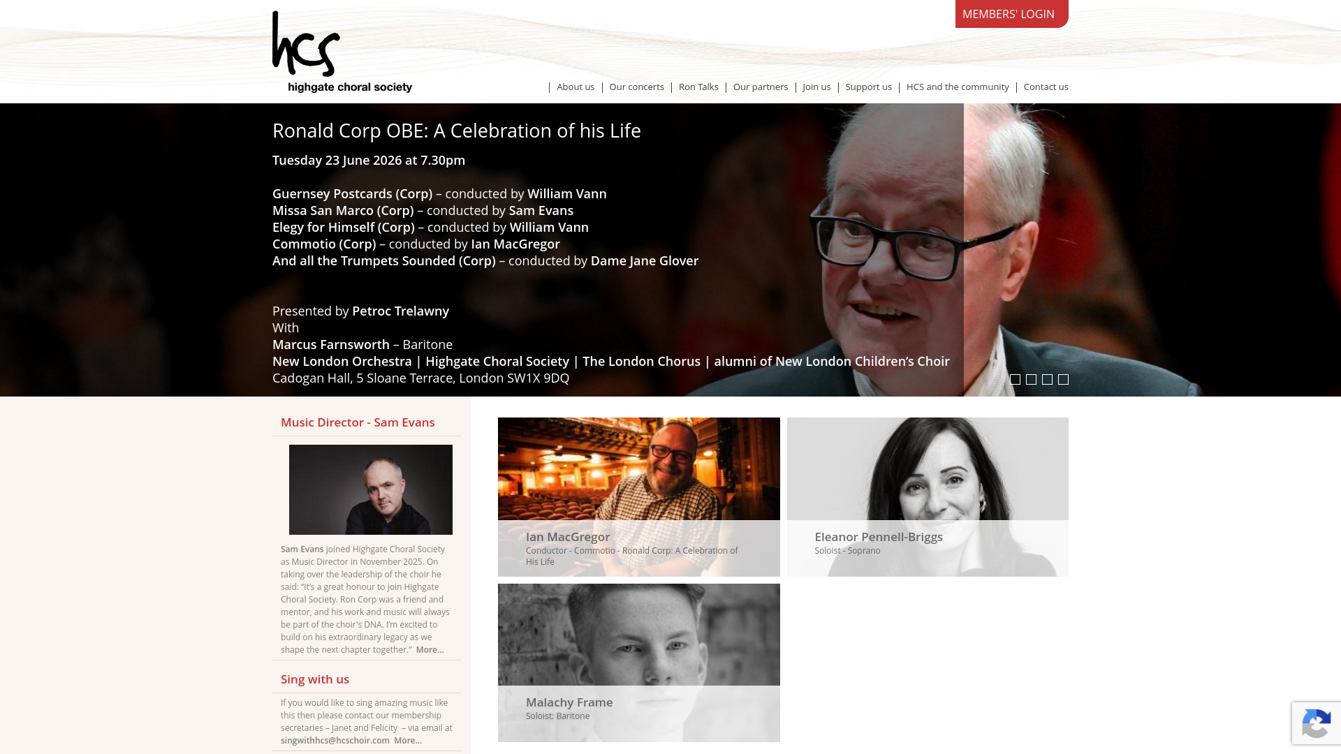 Website screenshot