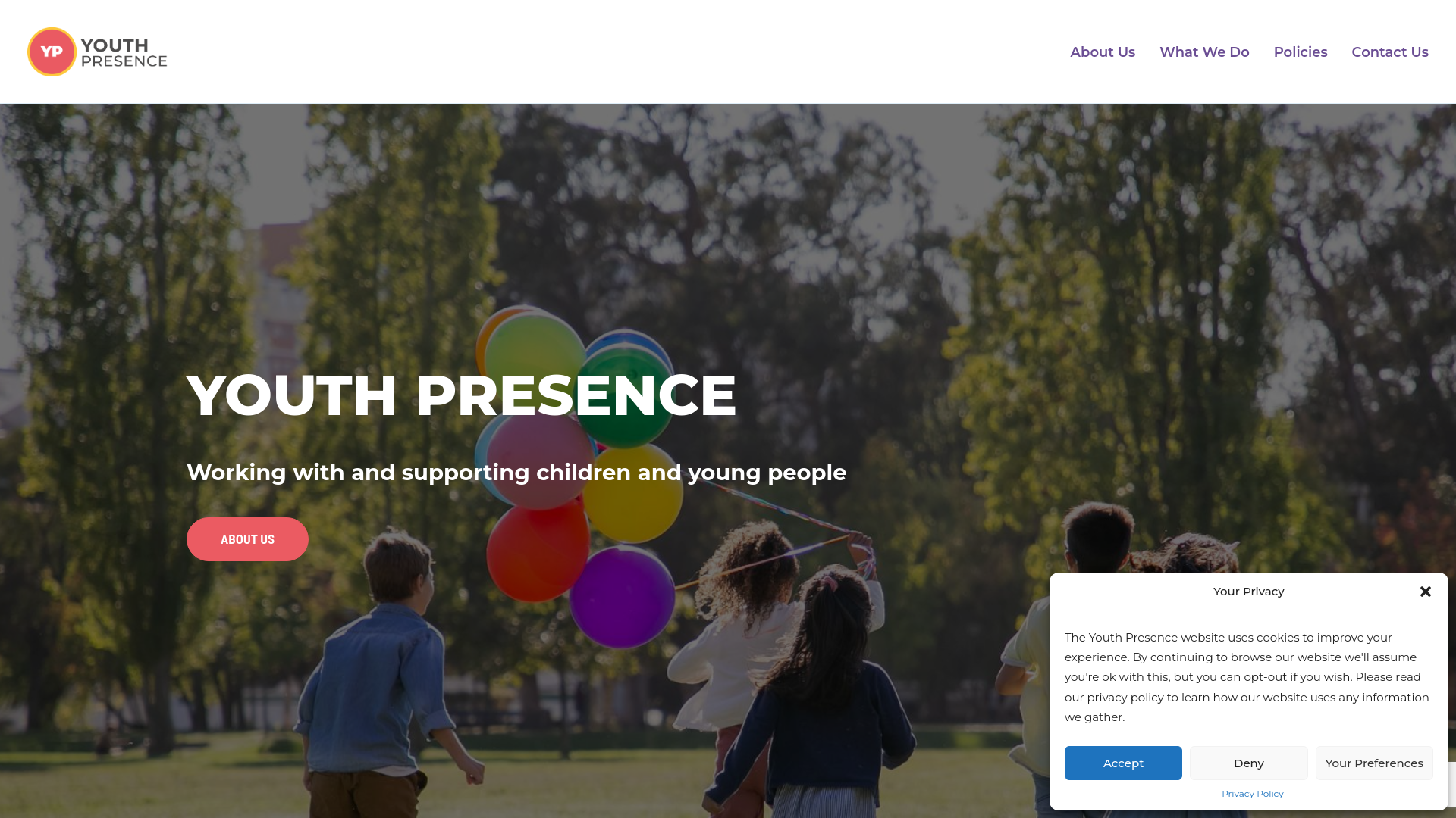 Website screenshot
