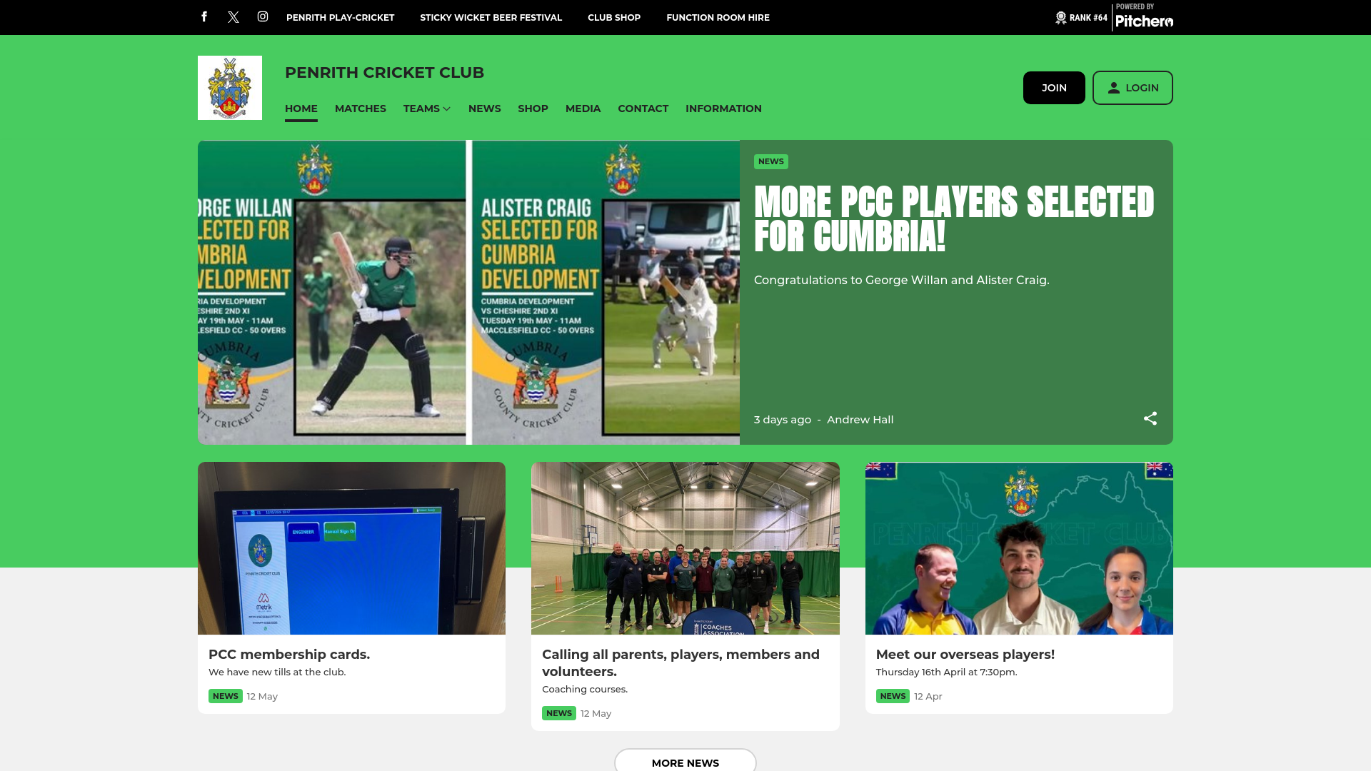 Website screenshot