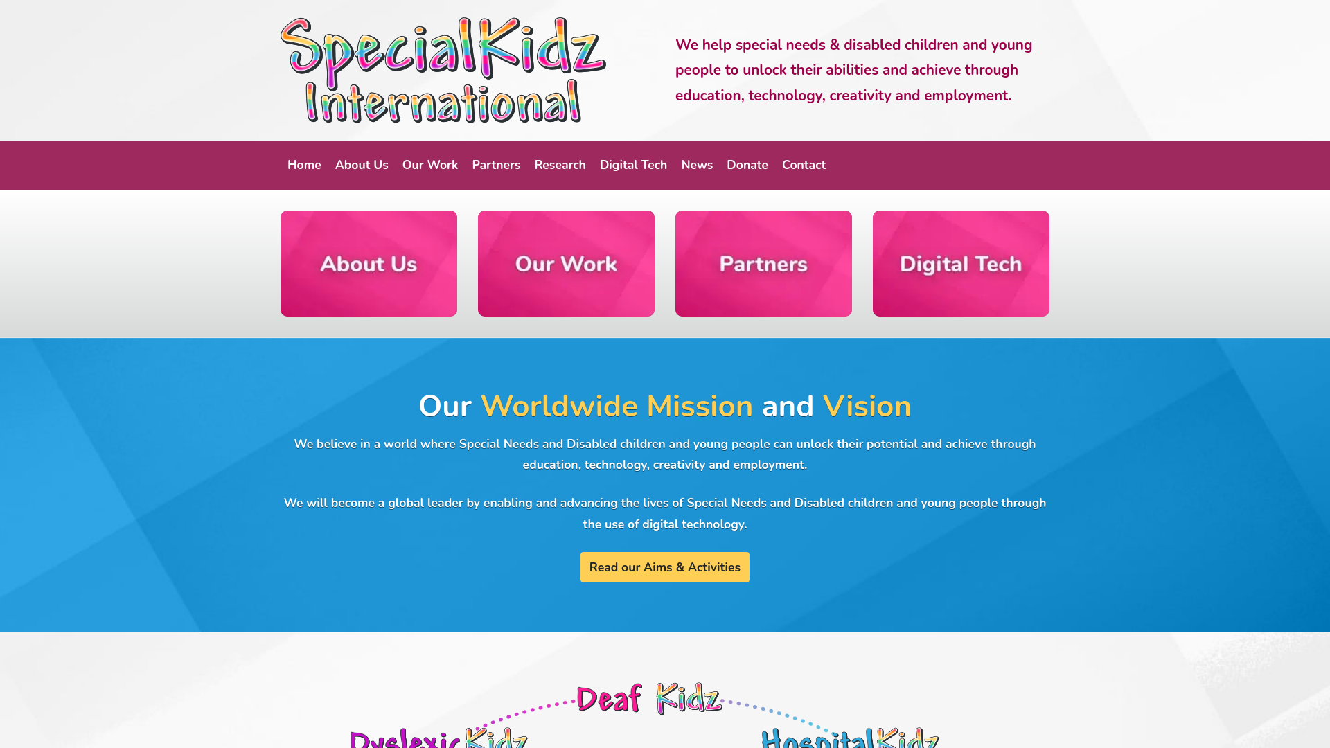 Website screenshot
